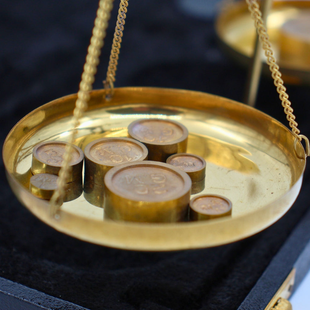 Apothekersweegschaal – Messing – 21,7 cm