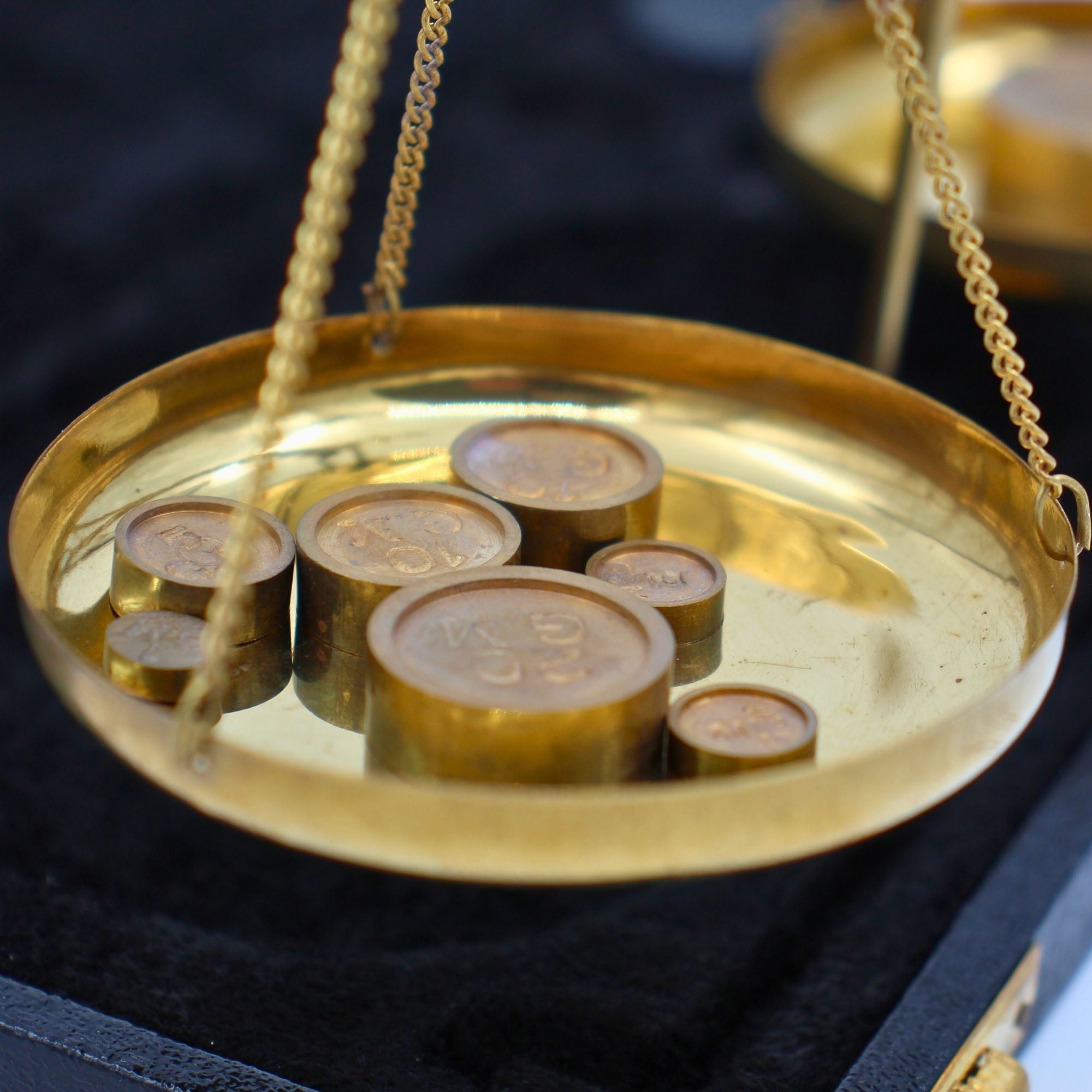 Apothekersweegschaal – Messing – 21,7 cm