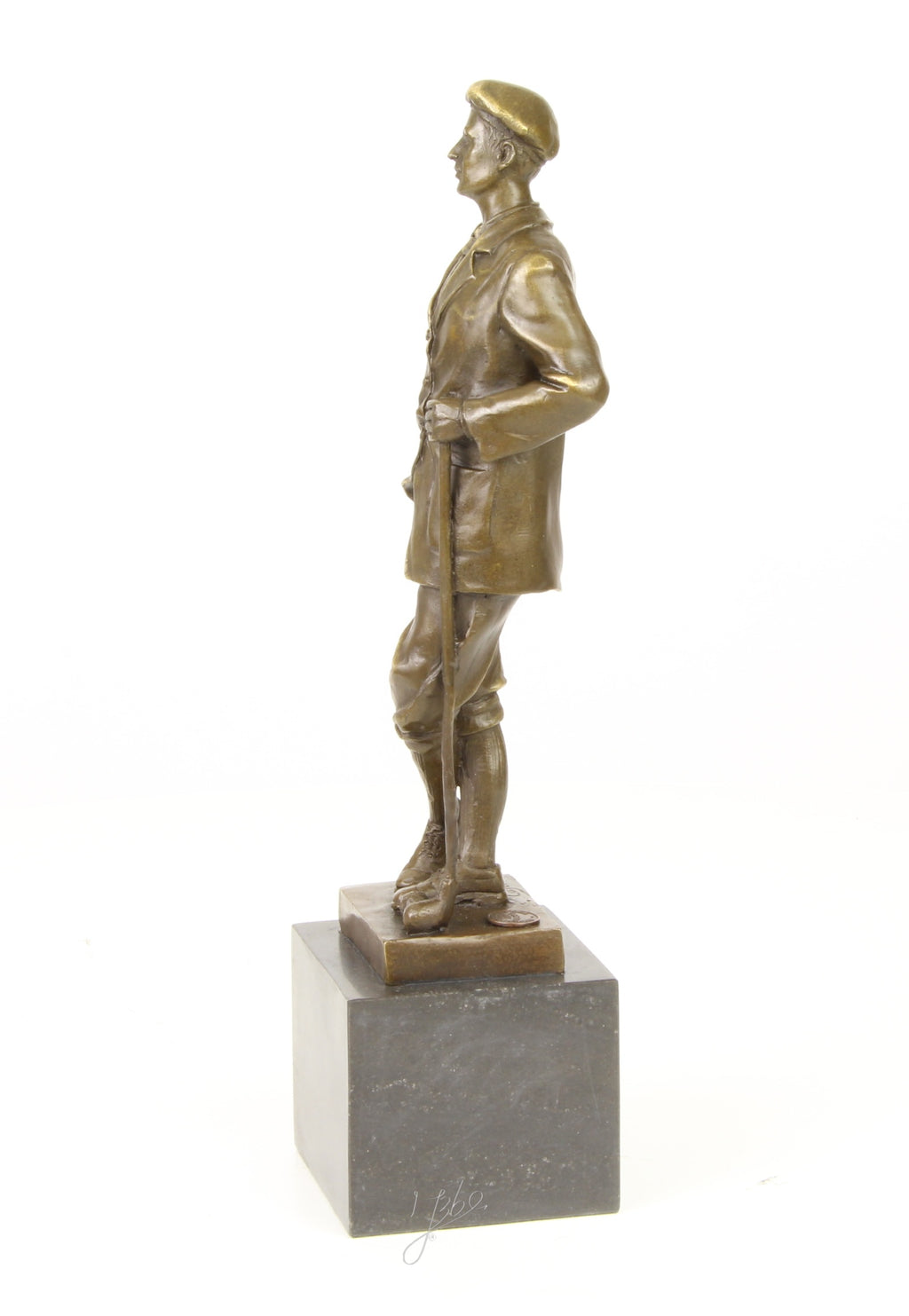 Golfer - Bronze sculpture - 32 cm