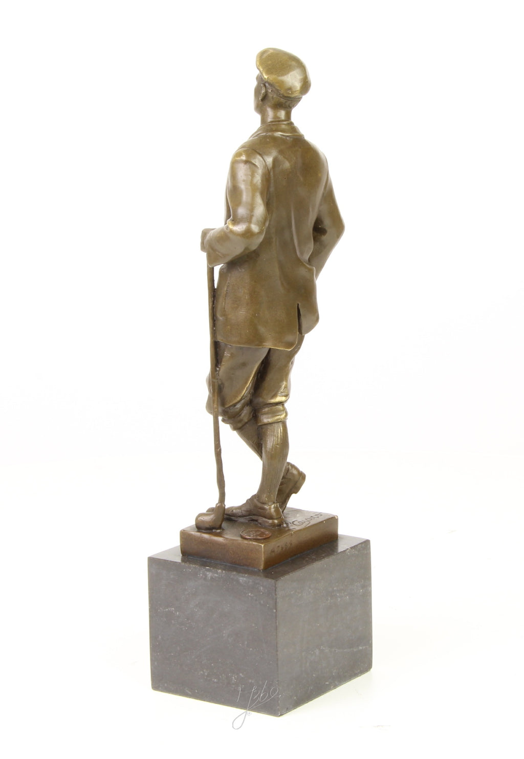 Golfer - Bronze sculpture - 32 cm