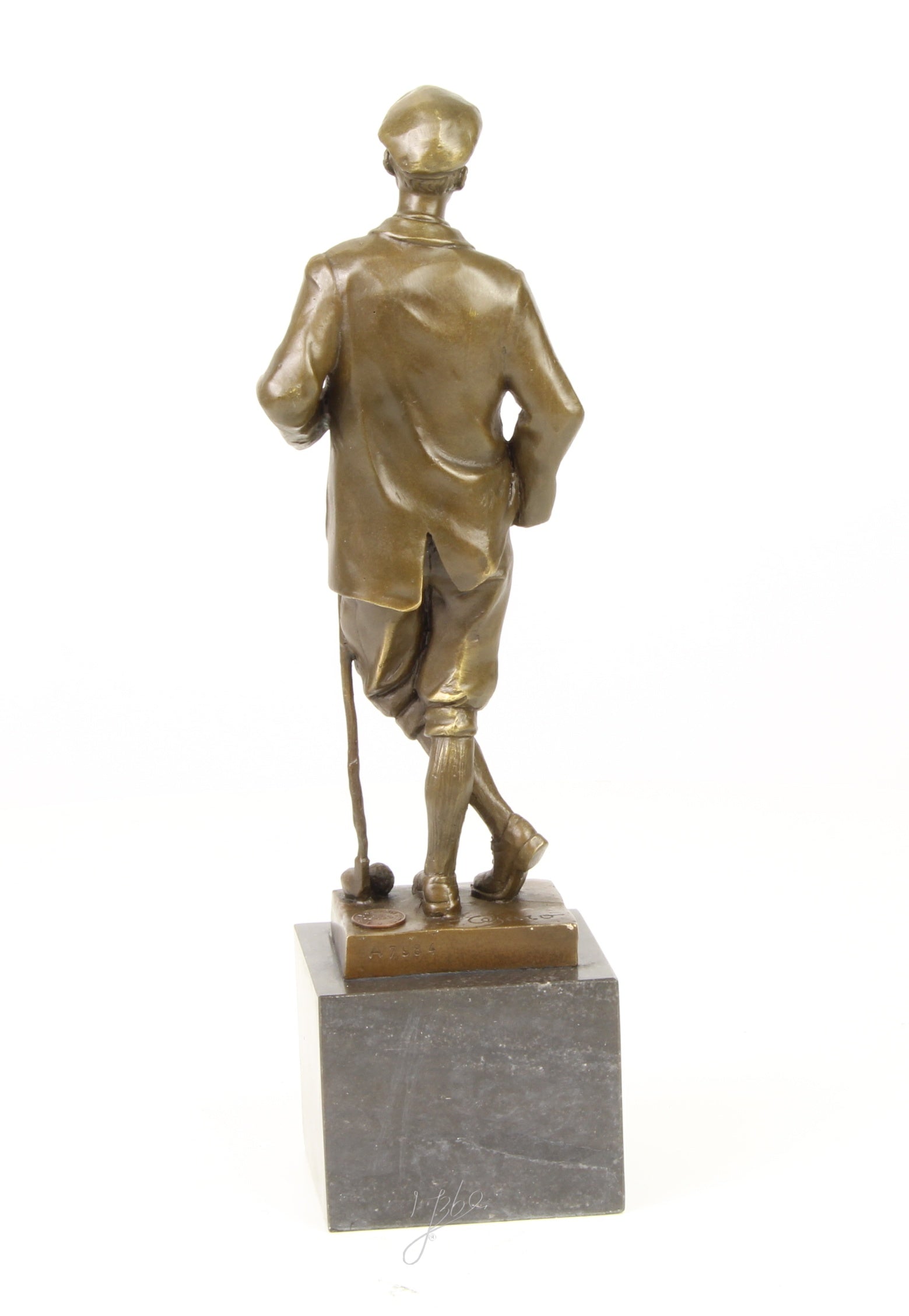 Golfer - Bronze sculpture - 32 cm