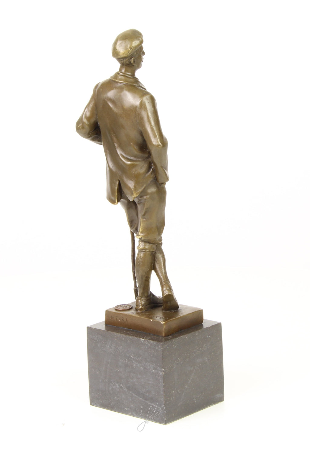 Golfer - Bronze sculpture - 32 cm