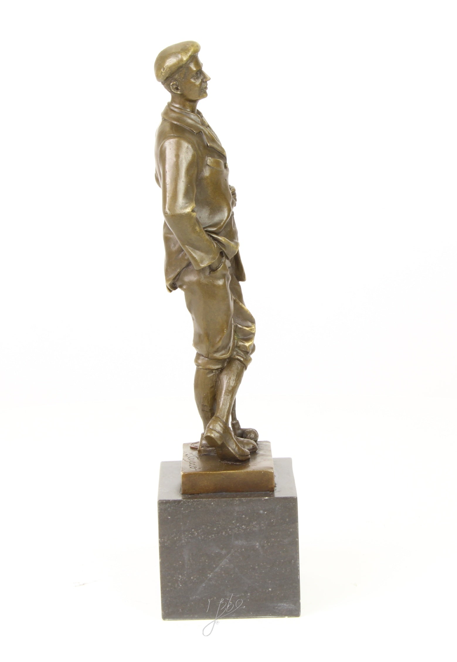 Golfer - Bronze sculpture - 32 cm