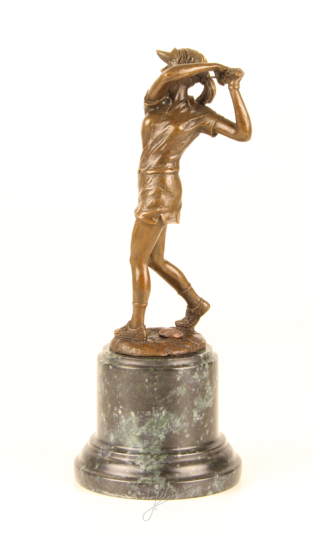 Golfer - Bronze sculpture - 27 cm