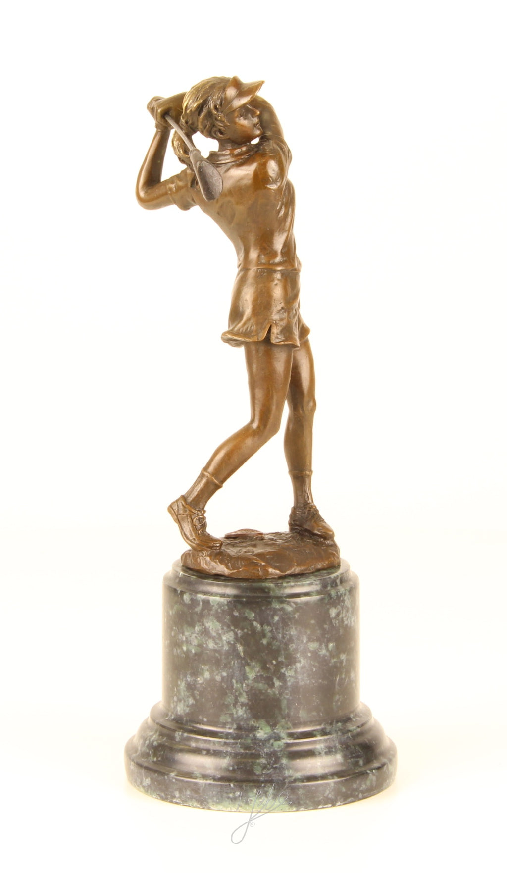 Golfer - Bronze sculpture - 27 cm