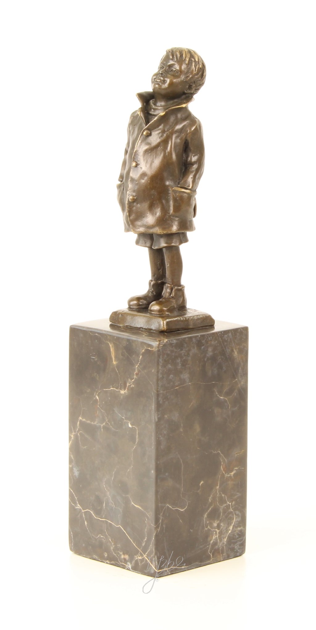 Boy - Bronze sculpture - 28 cm