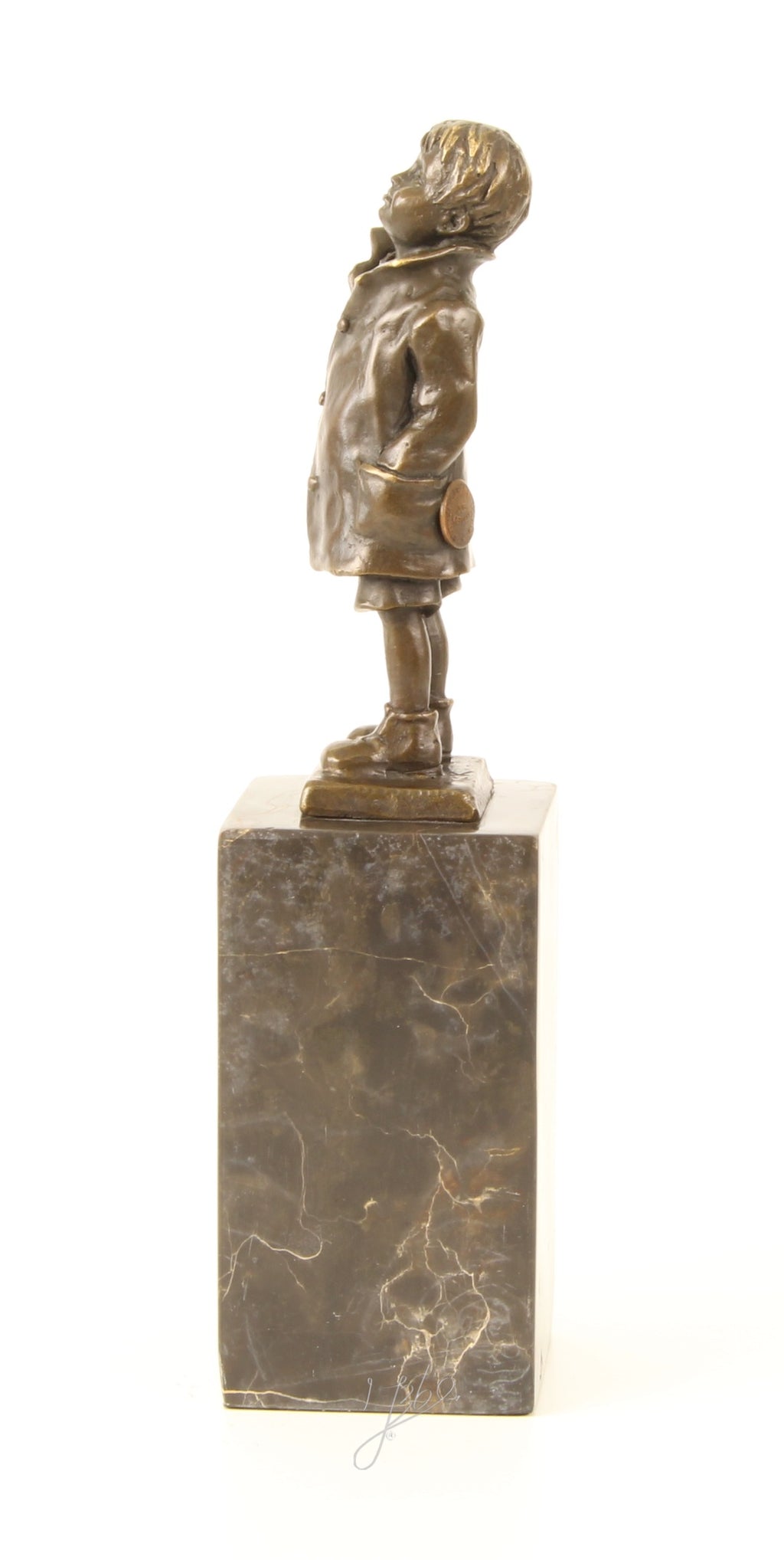 Boy - Bronze sculpture - 28 cm