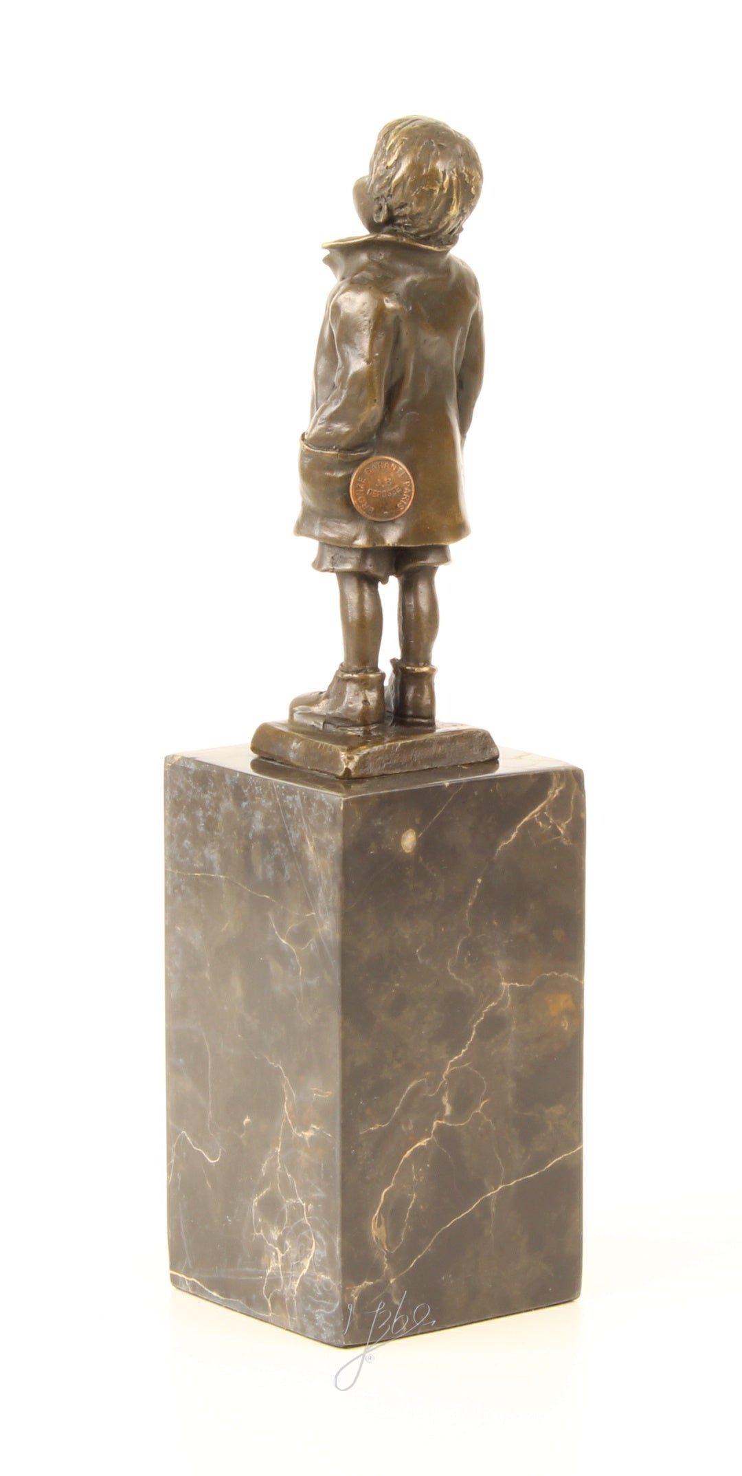 Boy - Bronze sculpture - 28 cm
