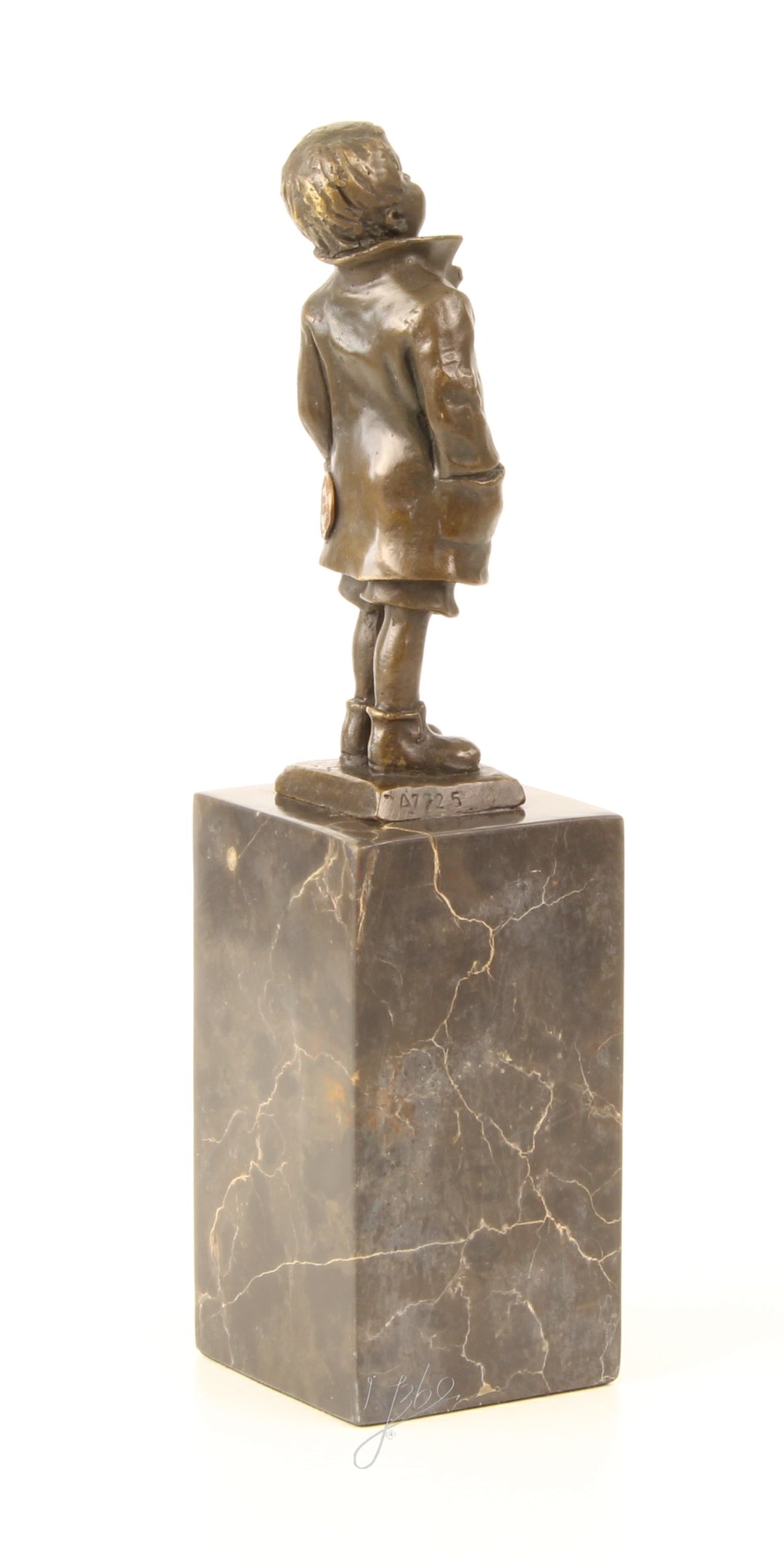 Boy - Bronze sculpture - 28 cm