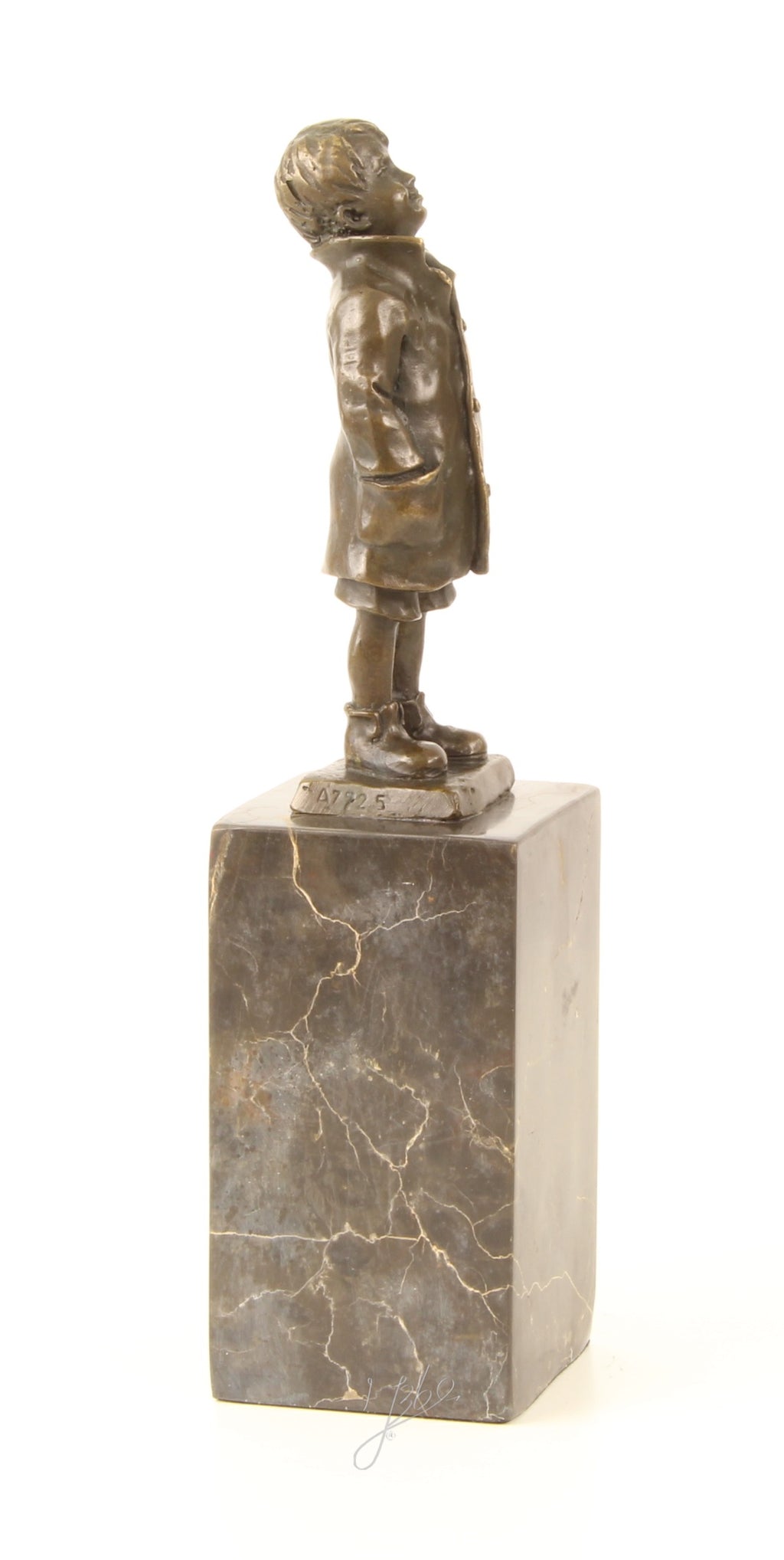 Boy - Bronze sculpture - 28 cm