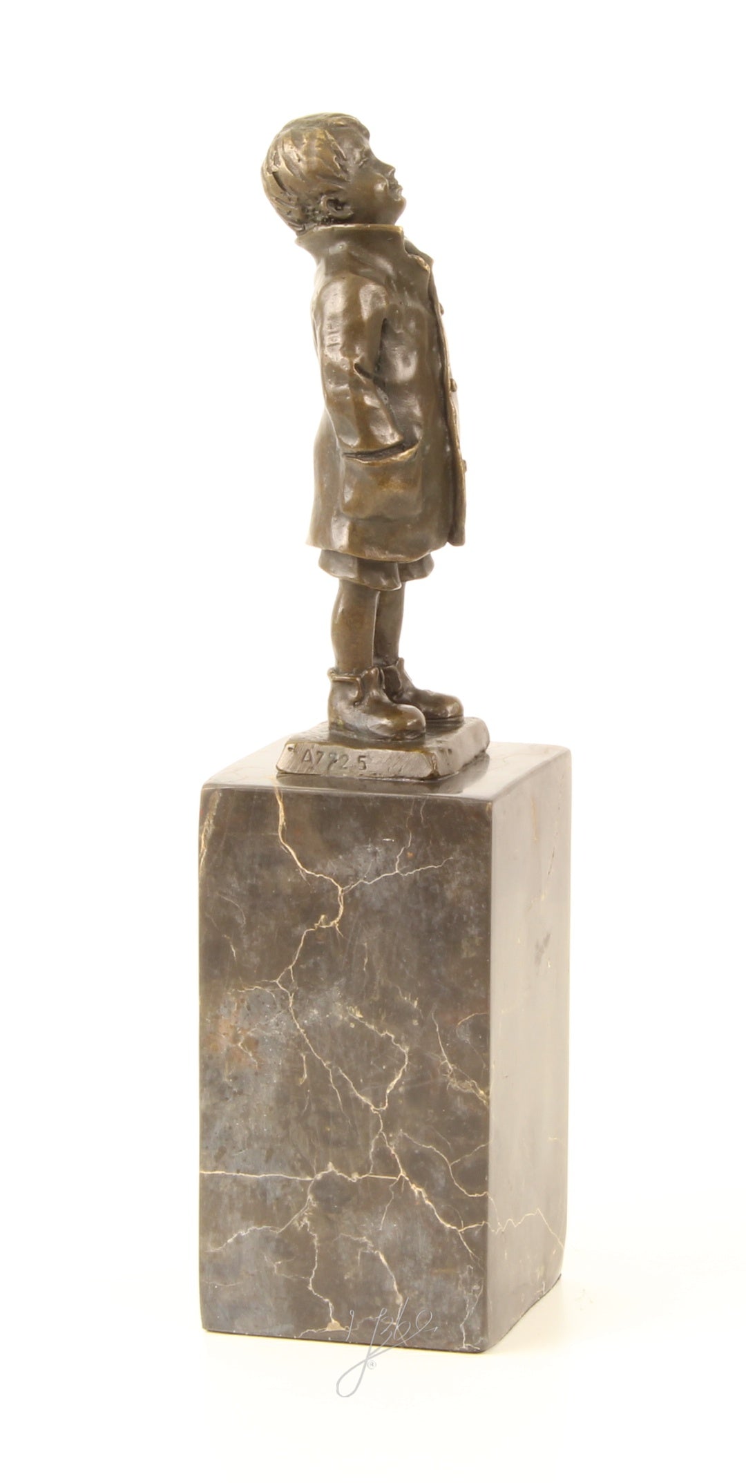 Boy - Bronze sculpture - 28 cm