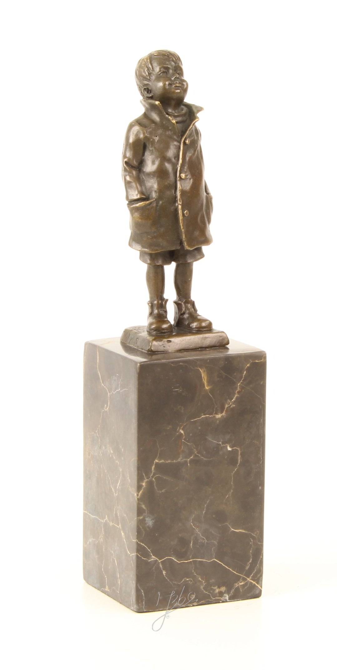 Boy - Bronze sculpture - 28 cm