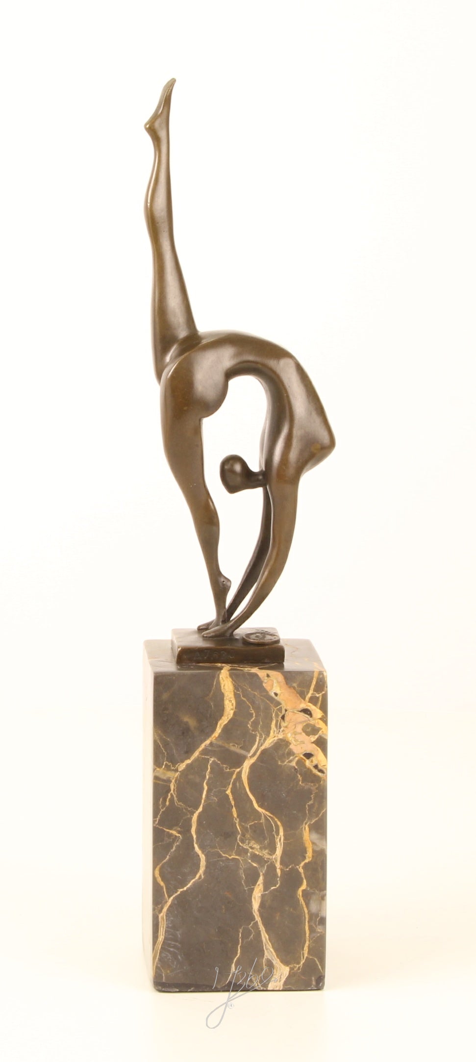 Contortionist - Bronze sculpture - 36 cm