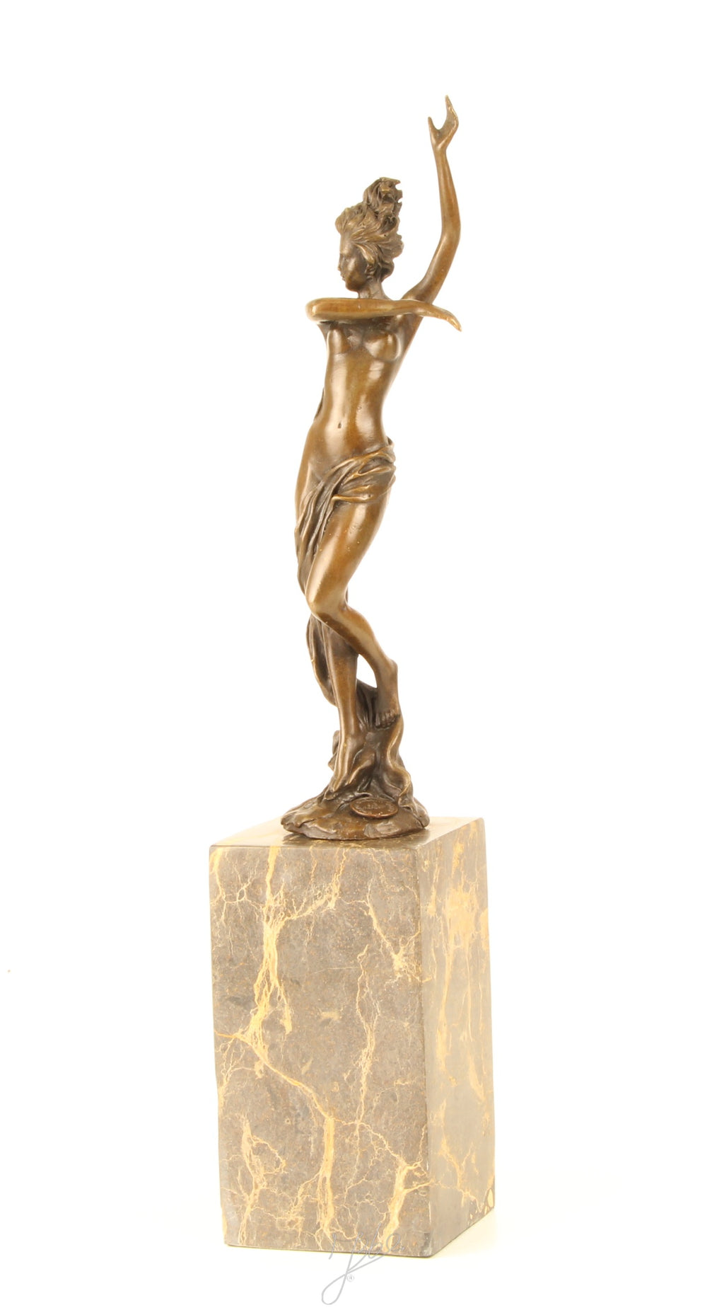 Naked Dancer - Bronze sculpture - 37 cm