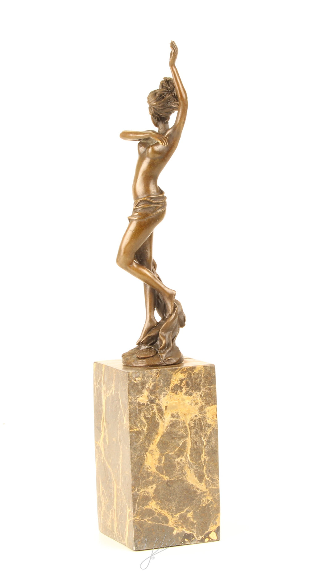Naked Dancer - Bronze sculpture - 37 cm