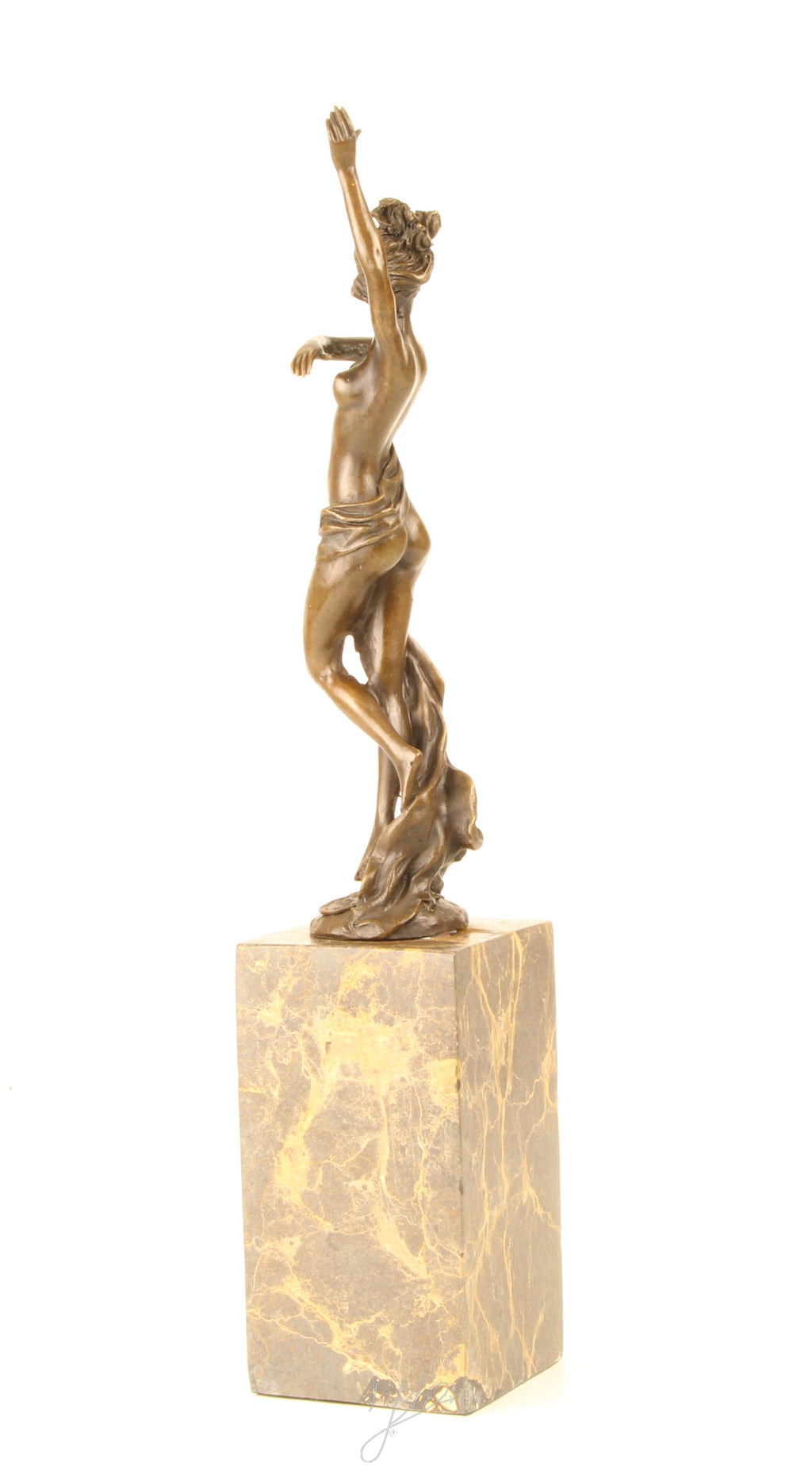Naked Dancer - Bronze sculpture - 37 cm