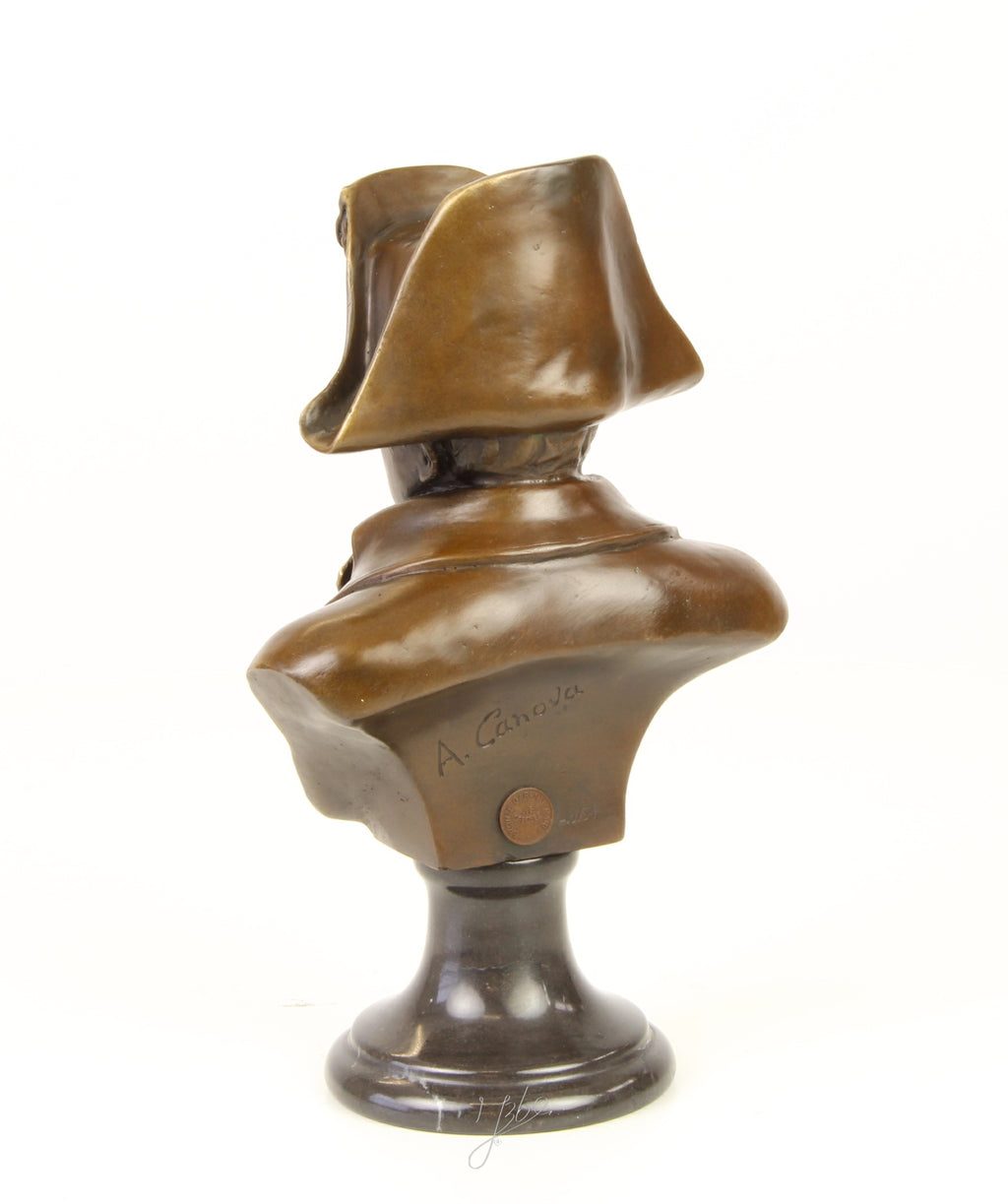 Napoleon – Bronzen buste, marmer – 24,9 cm