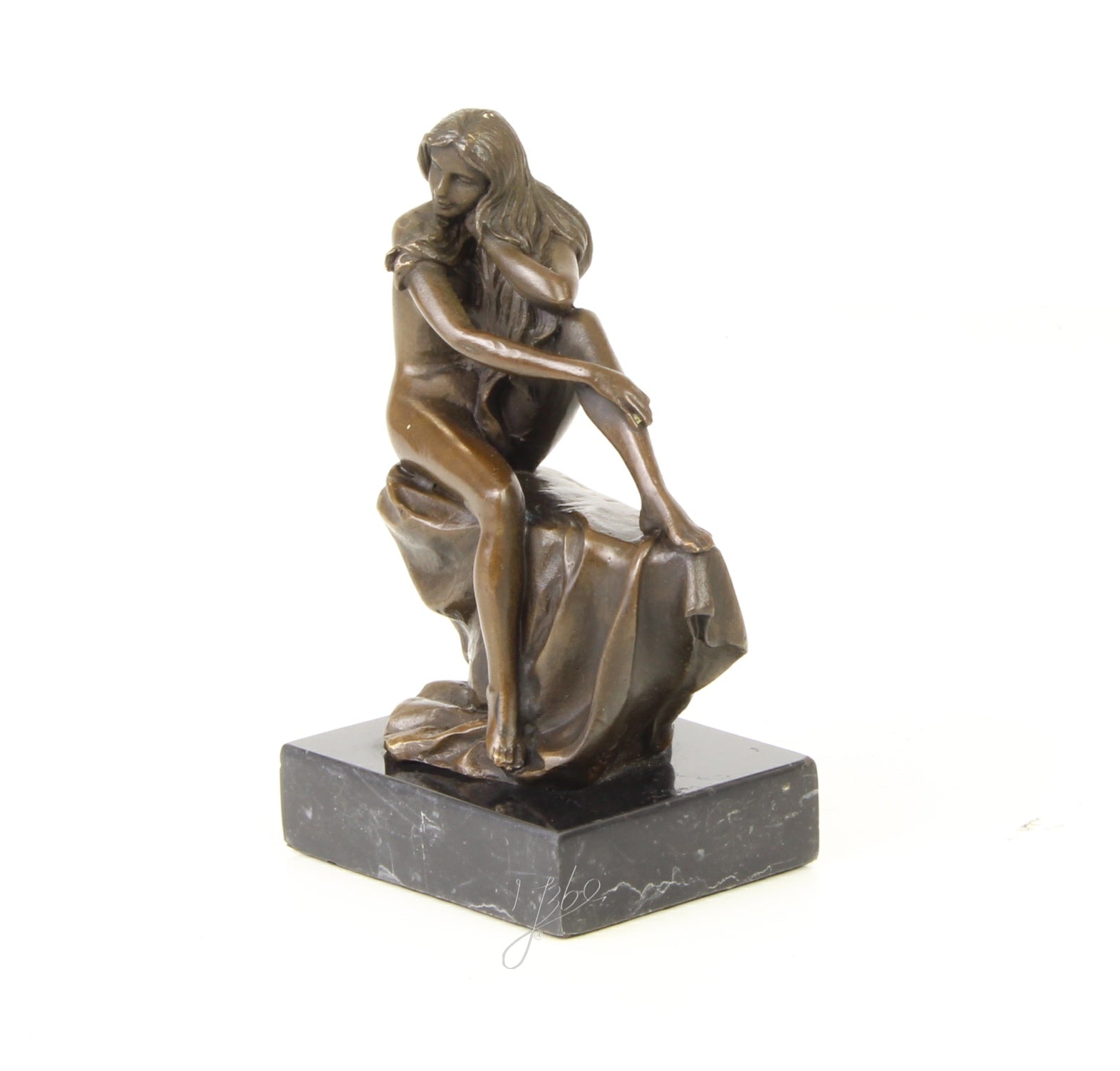 Bronzen vrouwelijk naakt sculptuur