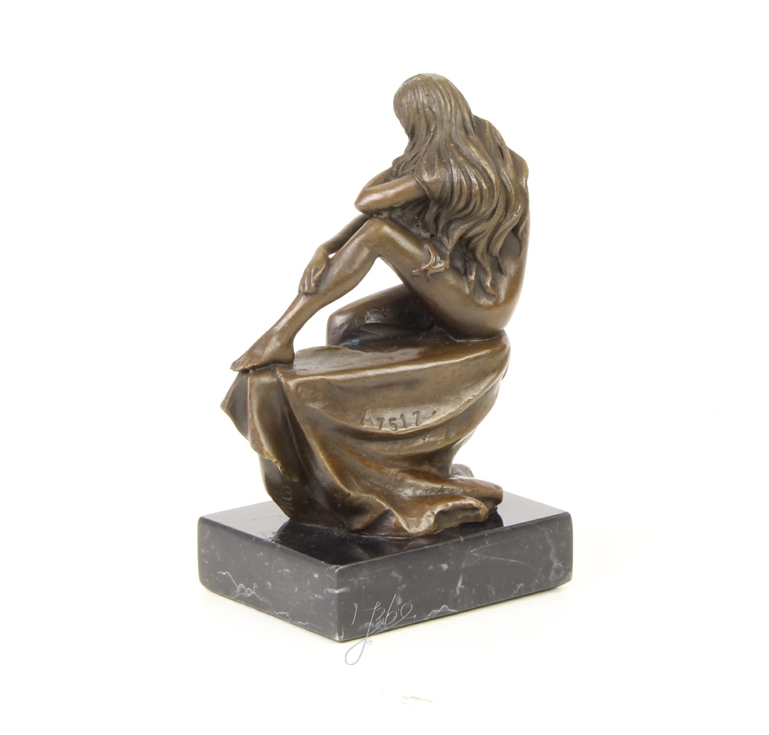 Bronzen vrouwelijk naakt sculptuur