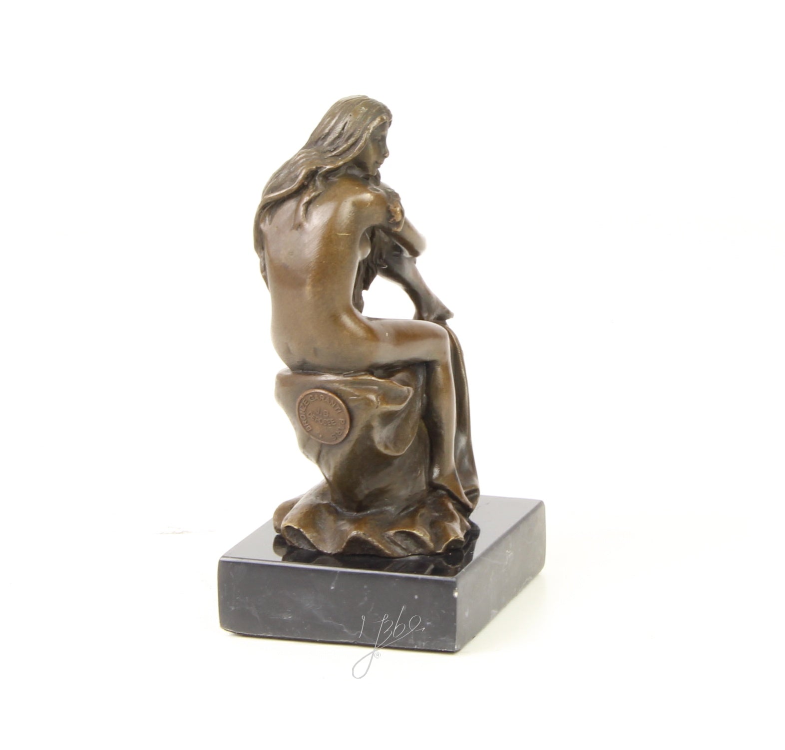 Bronzen vrouwelijk naakt sculptuur