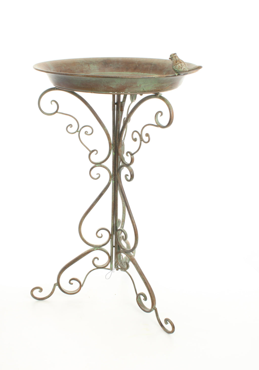 Set vogelbaden – IJzer, verweerd groen – 74 cm