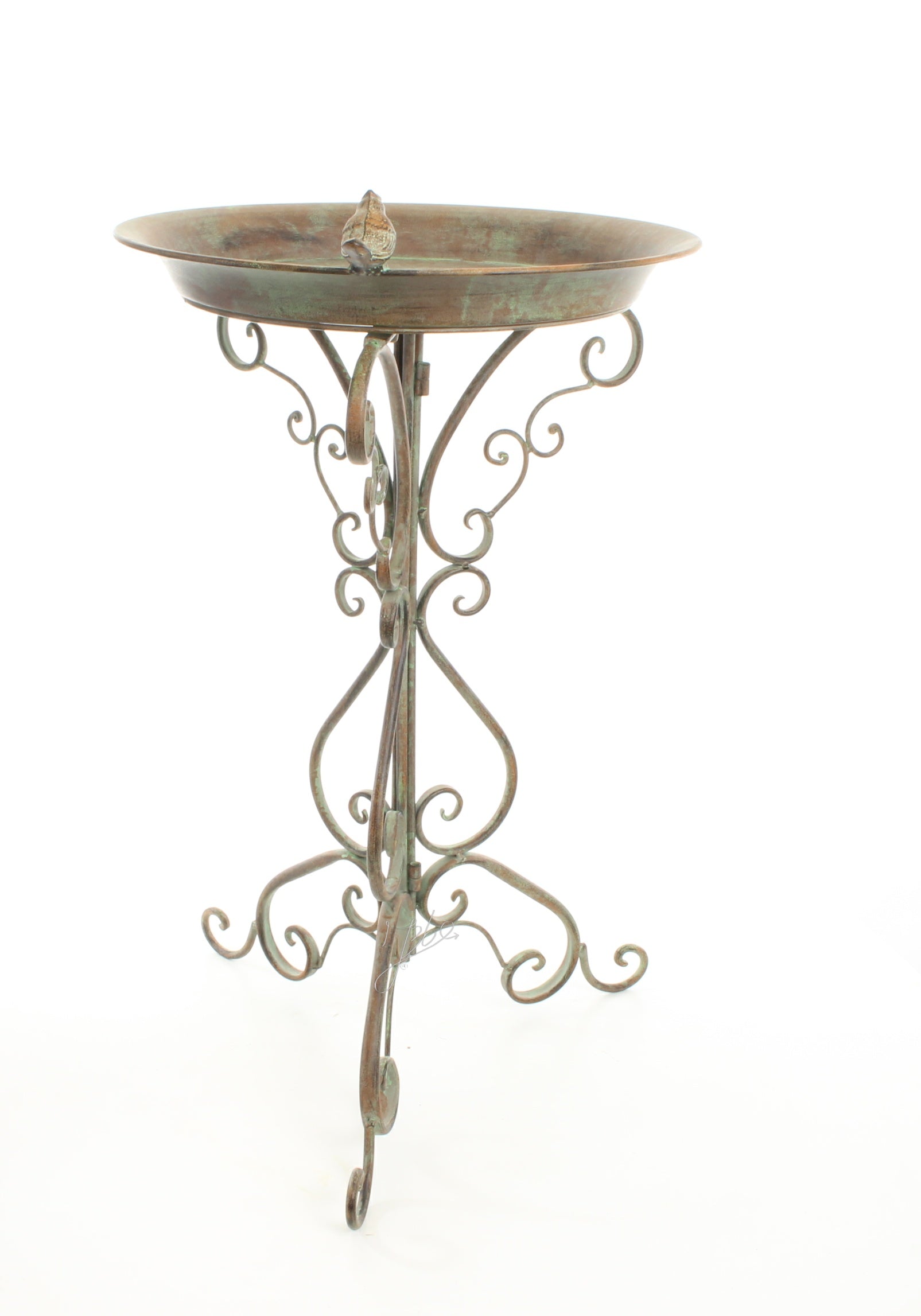 Set vogelbaden – IJzer, verweerd groen – 74 cm