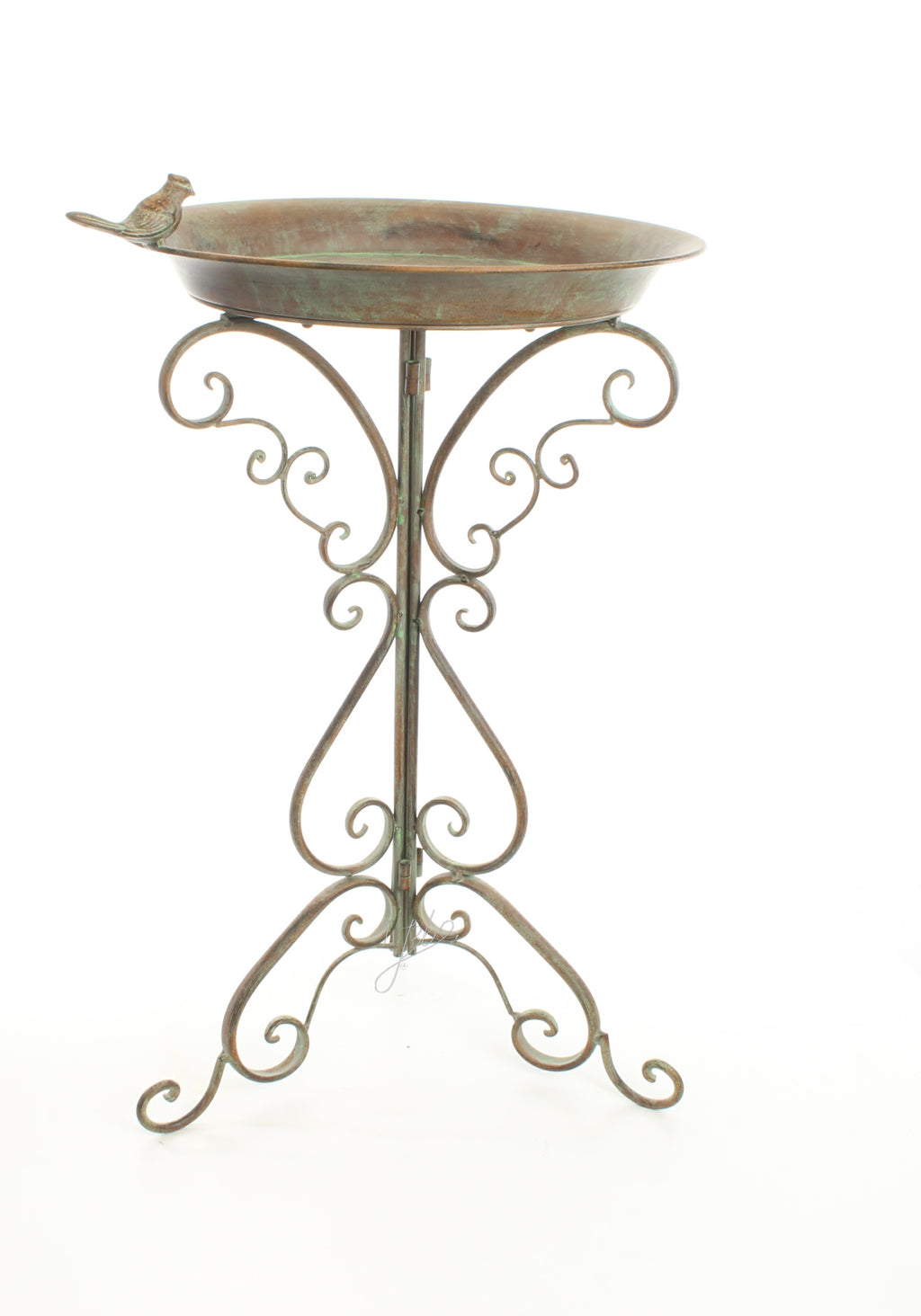 Set vogelbaden – IJzer, verweerd groen – 74 cm