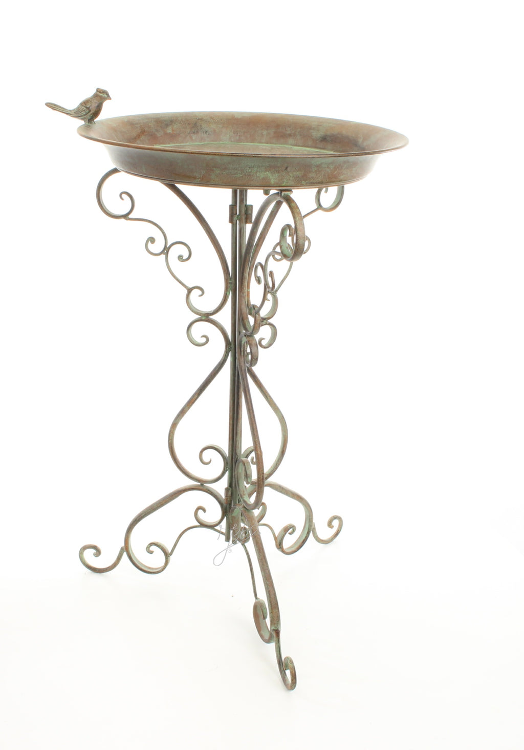 Set vogelbaden – IJzer, verweerd groen – 74 cm