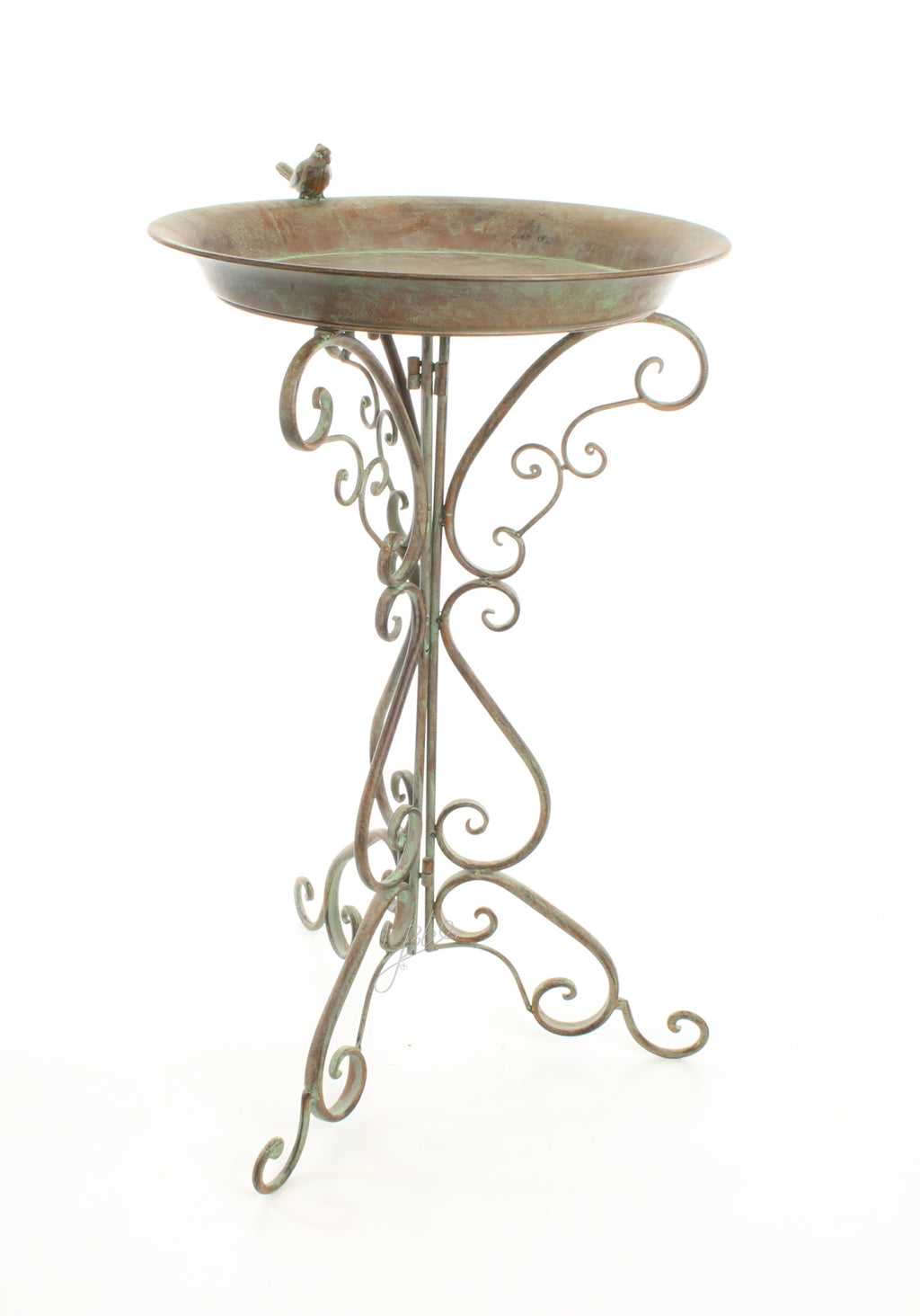 Set vogelbaden – IJzer, verweerd groen – 74 cm