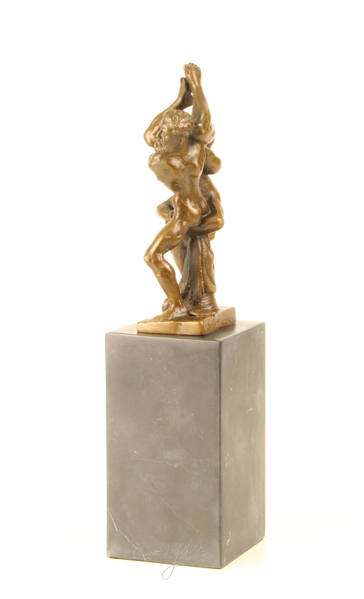 Bronzen sculptuur Hercules en Diomedes