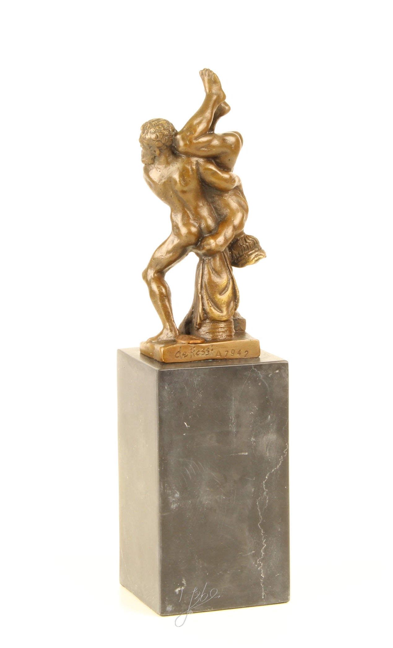 Bronzen sculptuur Hercules en Diomedes