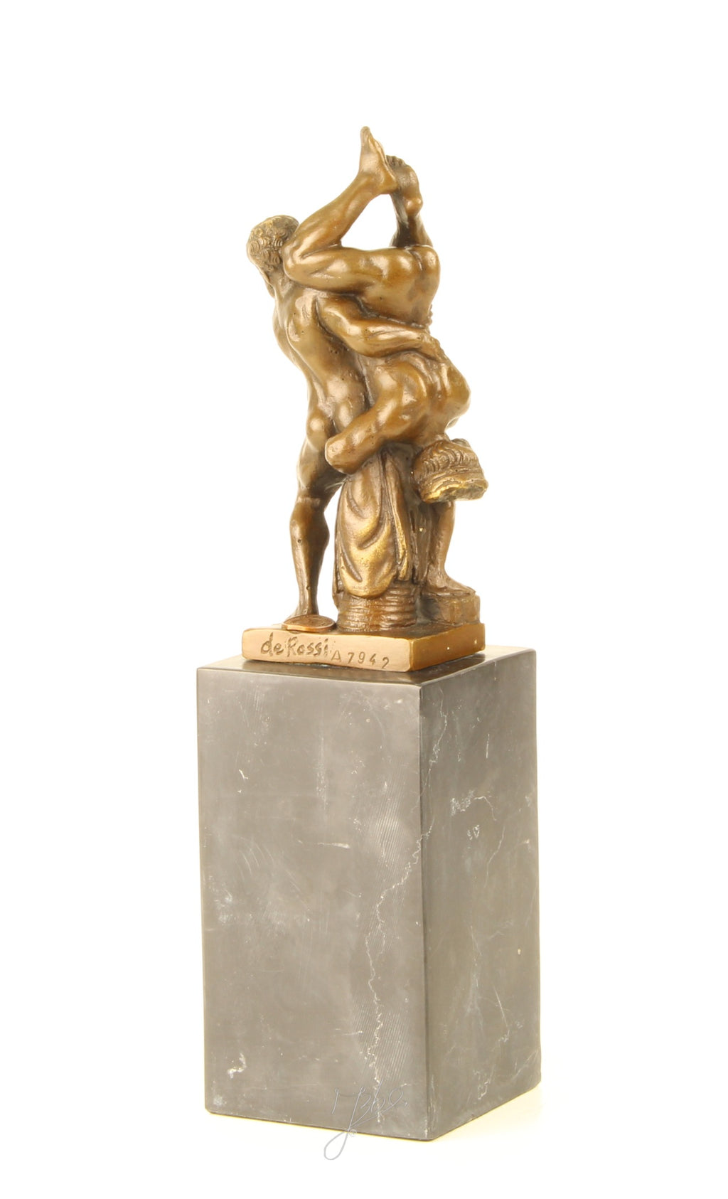 Bronzen sculptuur Hercules en Diomedes