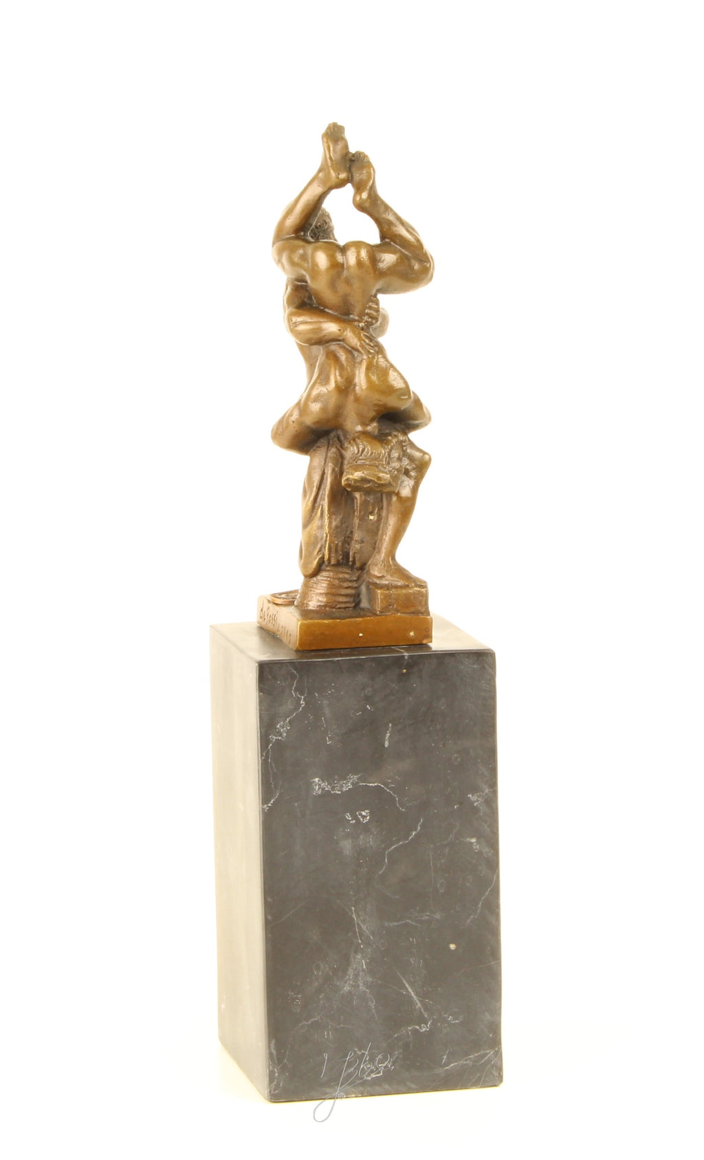 Bronzen sculptuur Hercules en Diomedes
