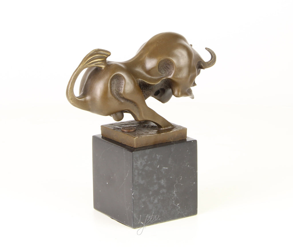 Stier – Bronzen modern beeld – 19 cm