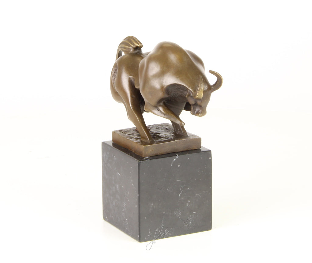 Stier – Bronzen modern beeld – 19 cm