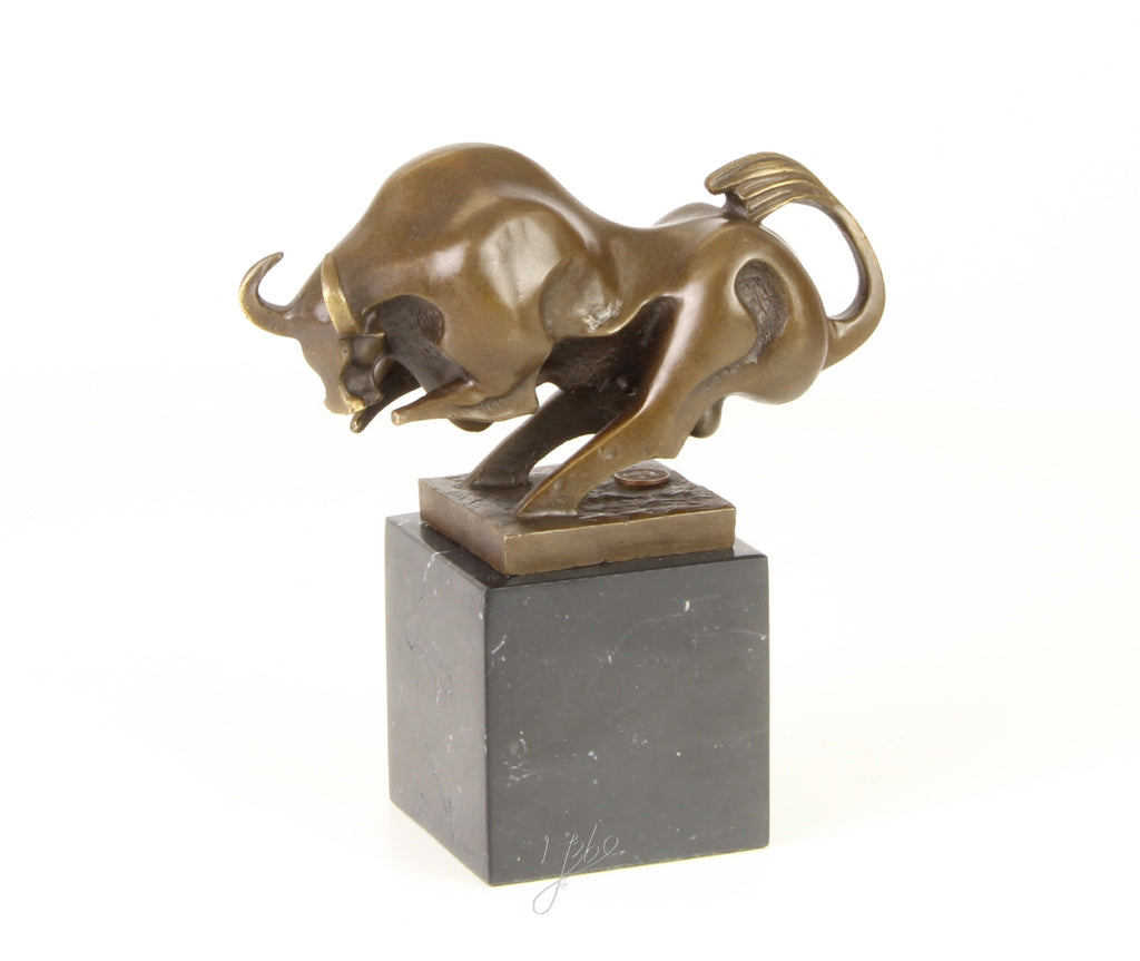 Stier – Bronzen modern beeld – 19 cm