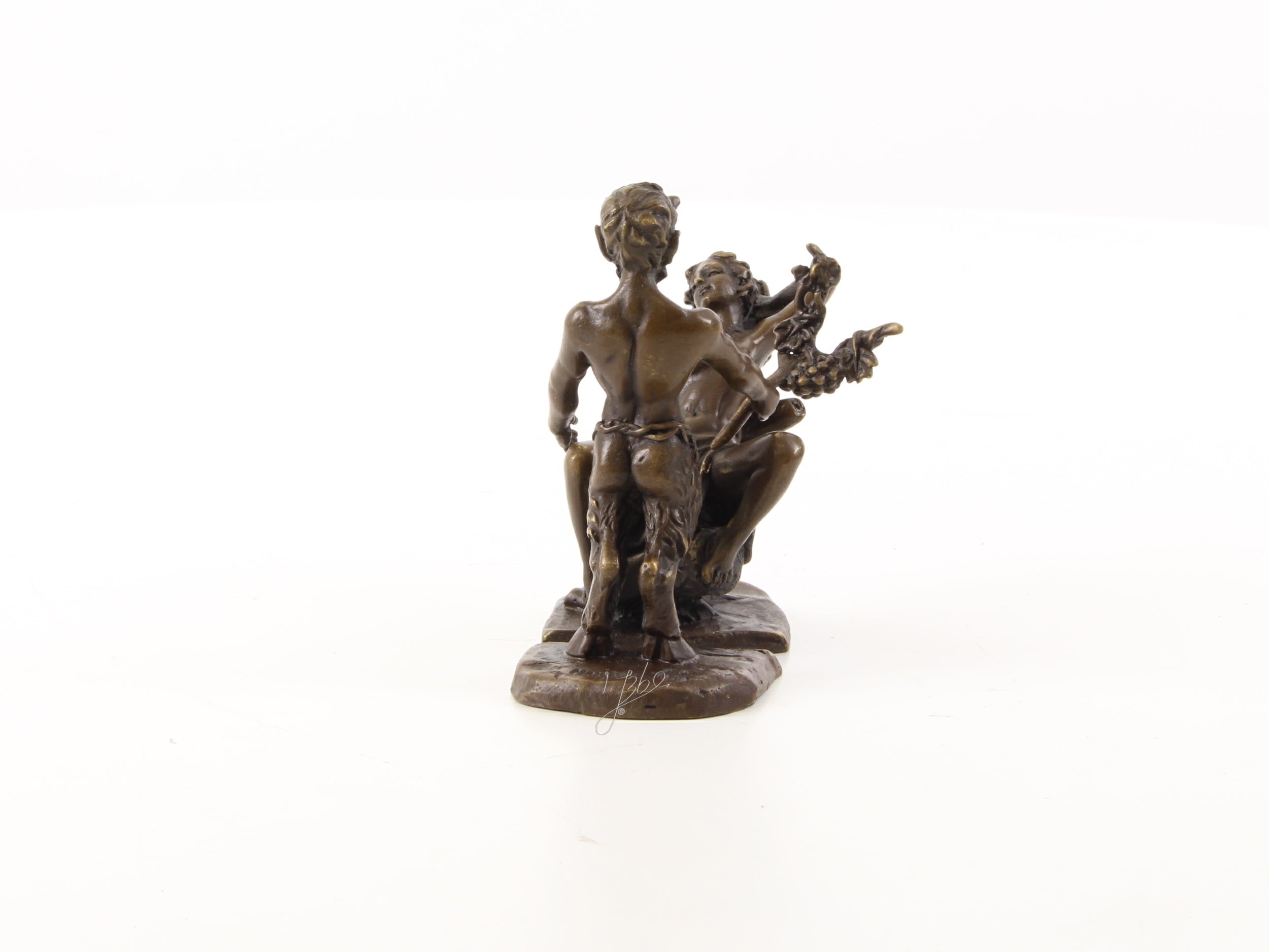 Satyr & vrouw – Erotische bronzen set