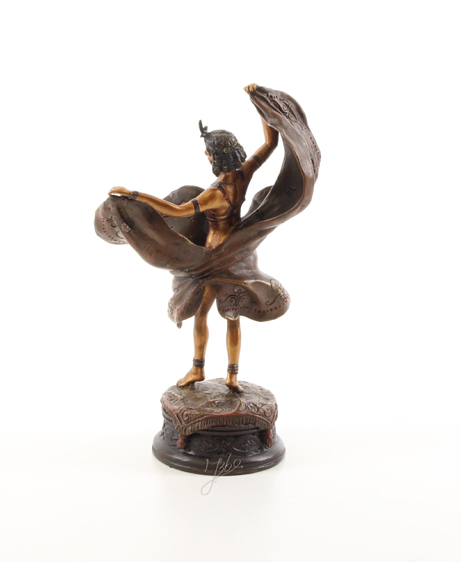 Danseres - Bronzen sculptuur - 16 cm