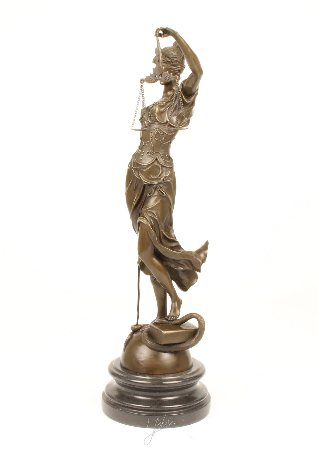Vrouwe Justitia – Bronzen beeld – 62 cm