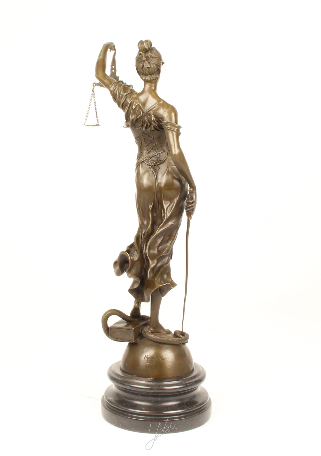 Vrouwe Justitia – Bronzen beeld – 62 cm