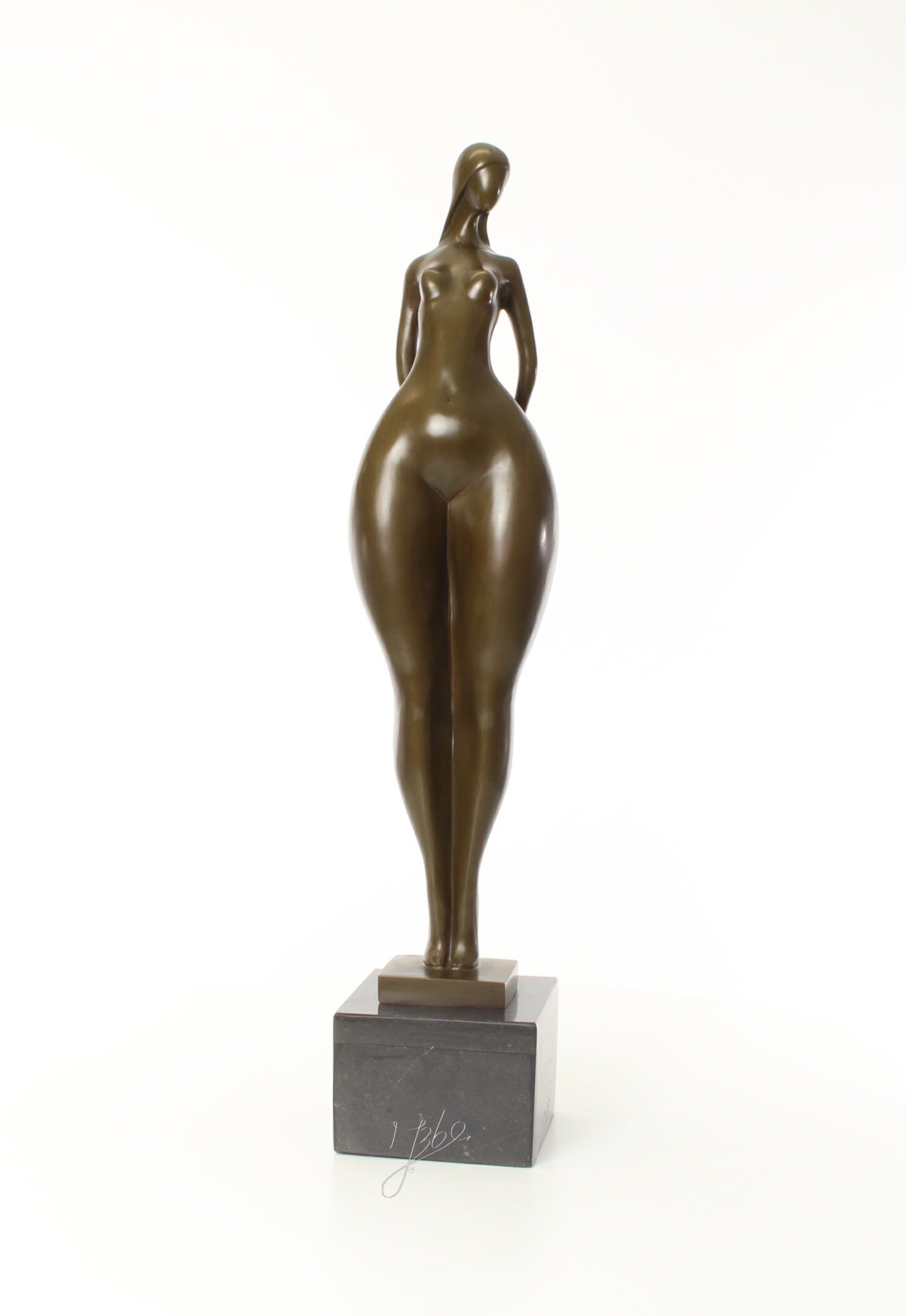 Vrouwelijk naakt – Bronzen sculptuur – 71,2 cm