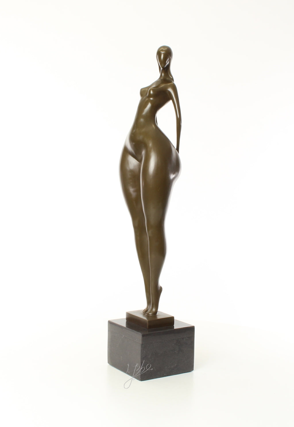 Vrouwelijk naakt – Bronzen sculptuur – 71,2 cm