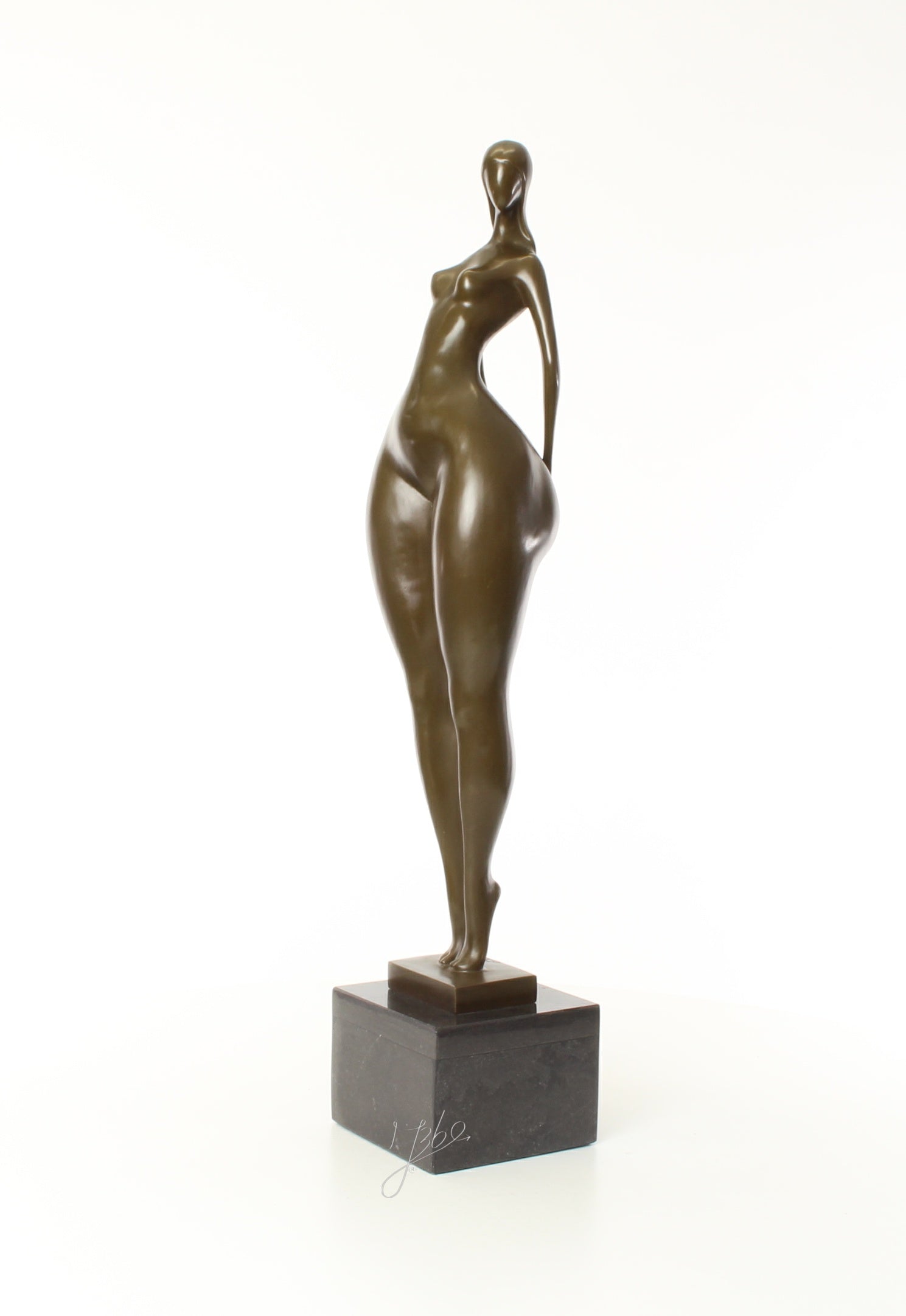 Vrouwelijk naakt – Bronzen sculptuur – 71,2 cm