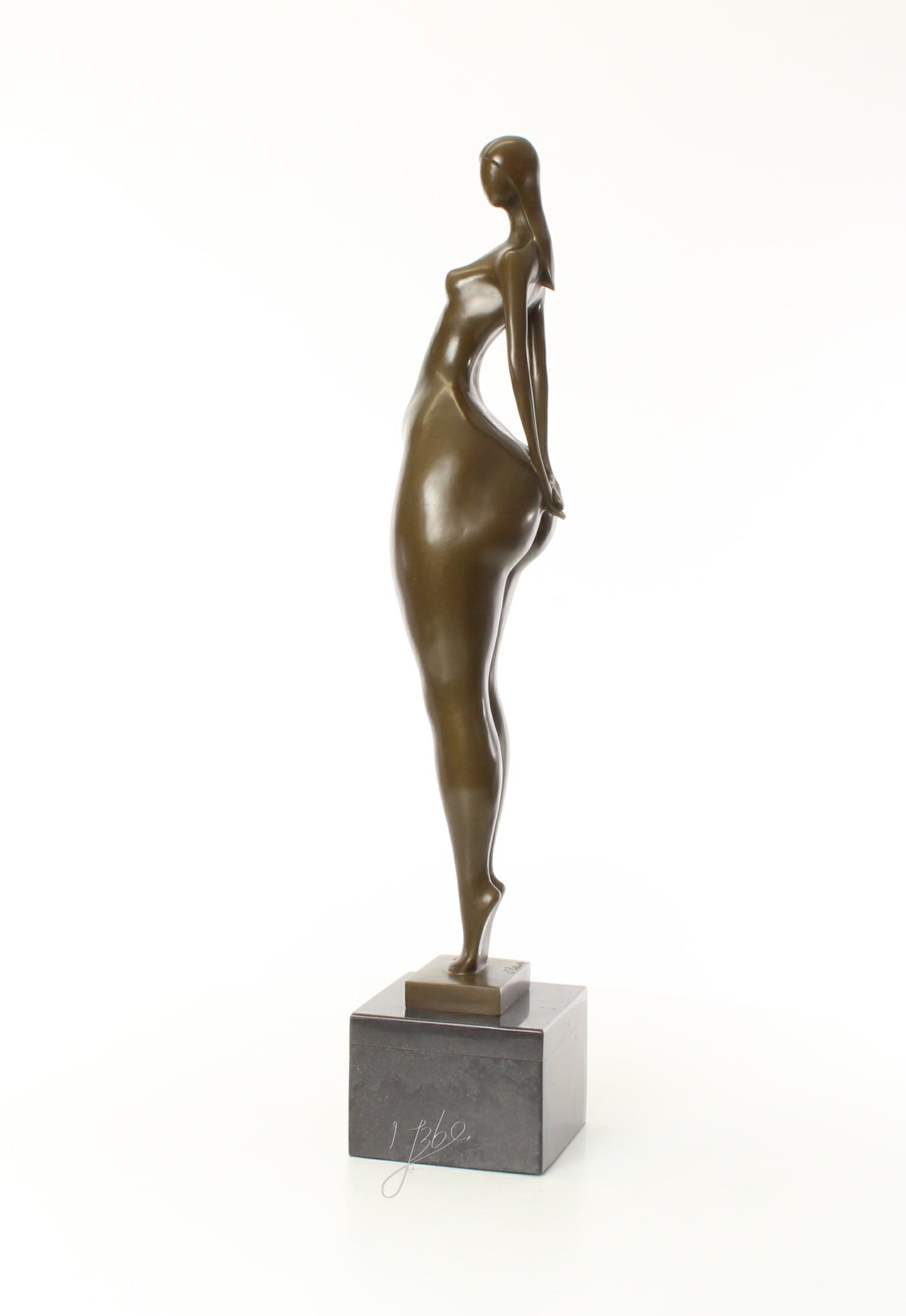 Vrouwelijk naakt – Bronzen sculptuur – 71,2 cm