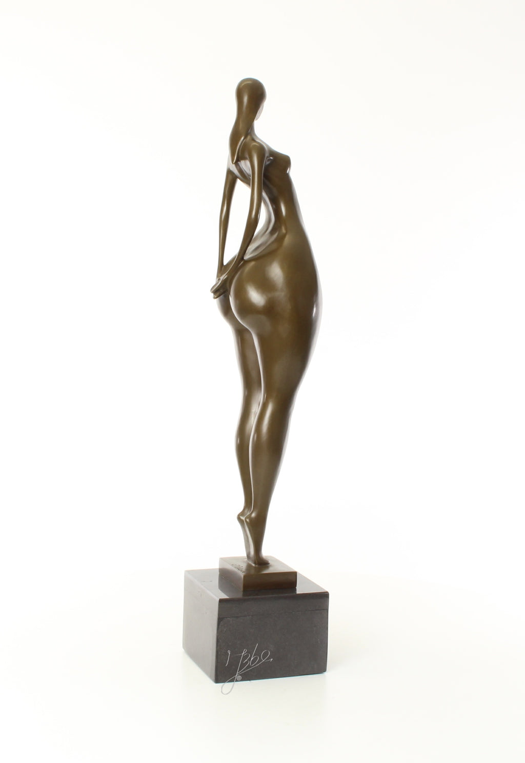 Vrouwelijk naakt – Bronzen sculptuur – 71,2 cm