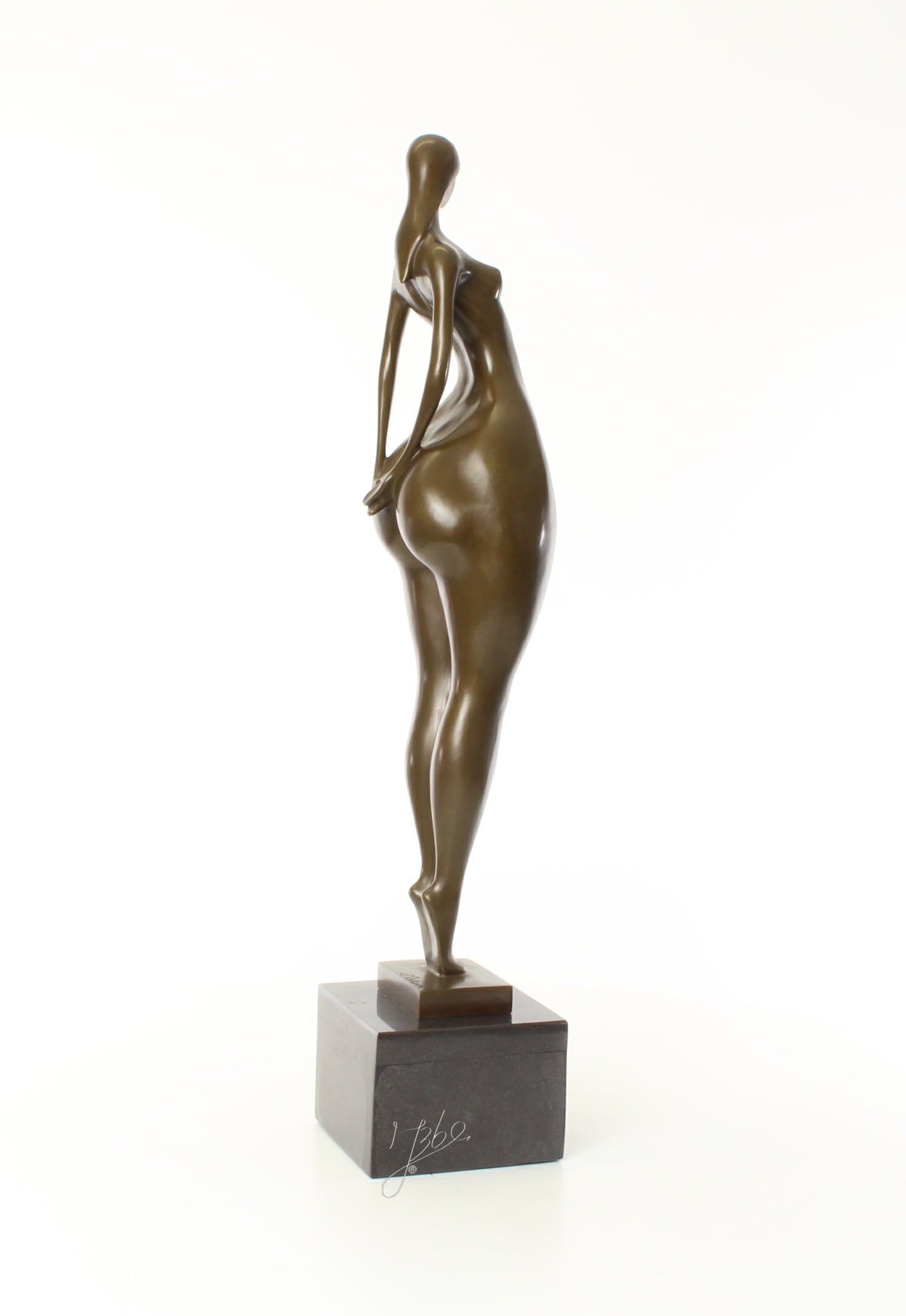 Vrouwelijk naakt – Bronzen sculptuur – 71,2 cm