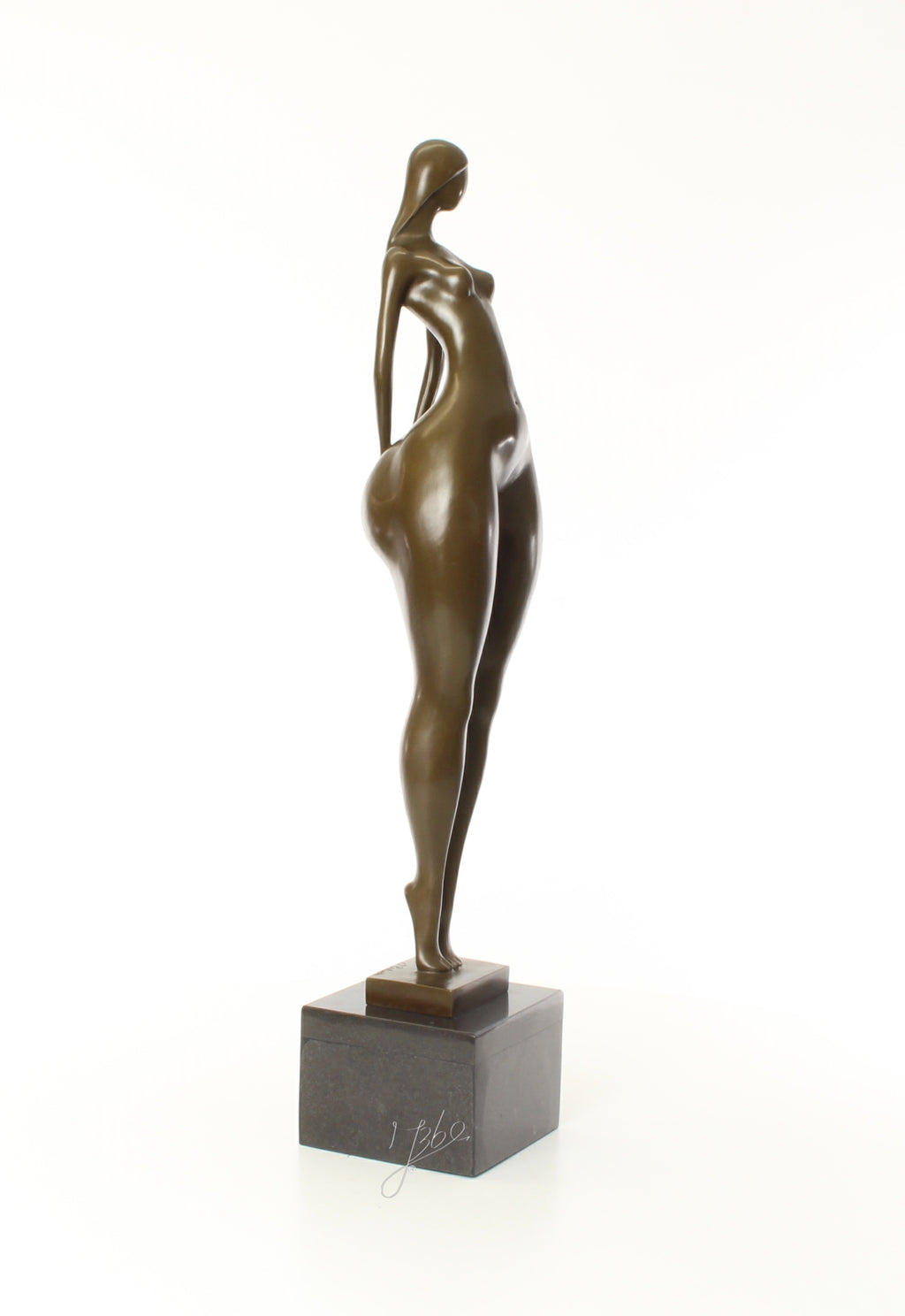 Vrouwelijk naakt – Bronzen sculptuur – 71,2 cm