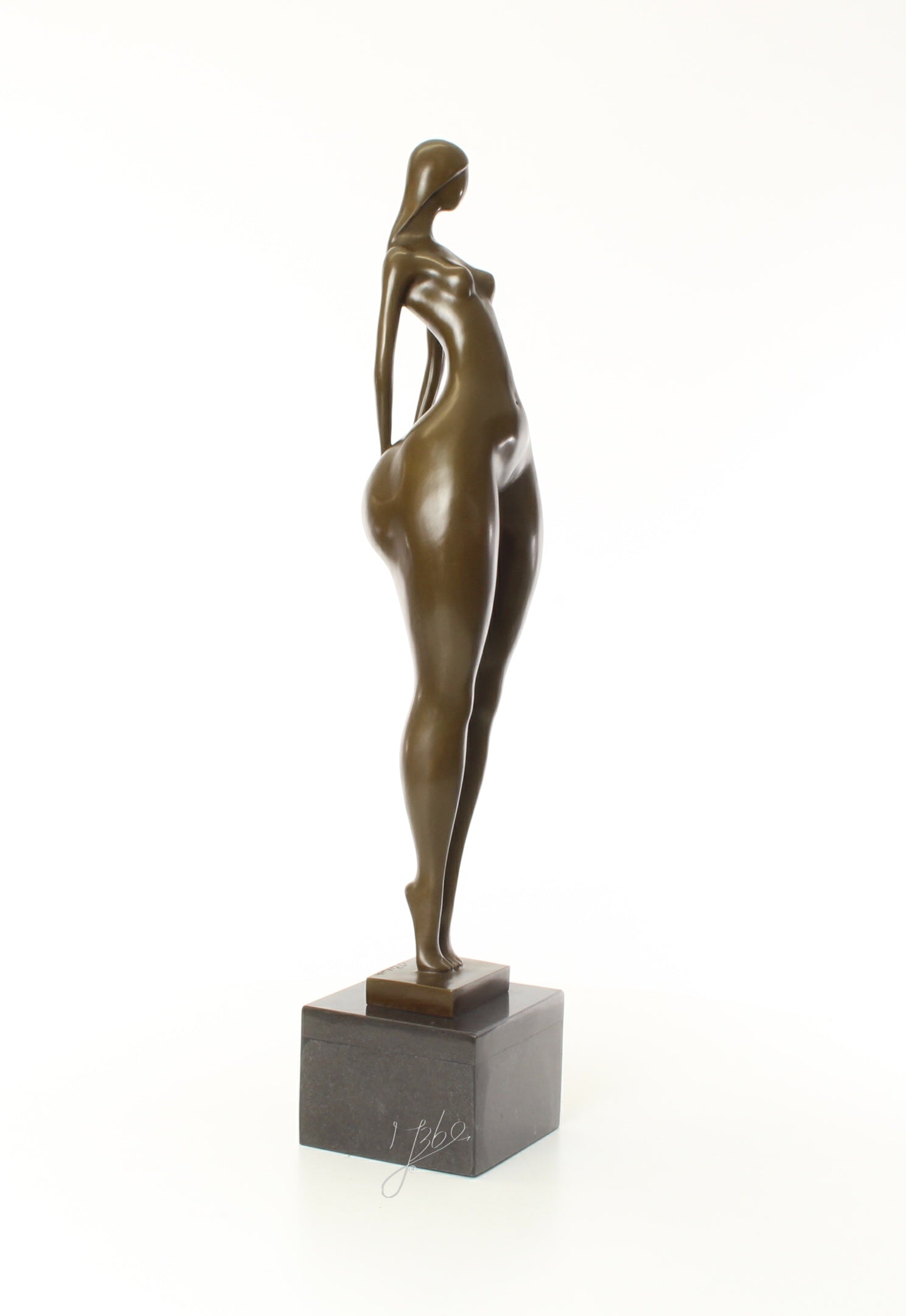 Vrouwelijk naakt – Bronzen sculptuur – 71,2 cm