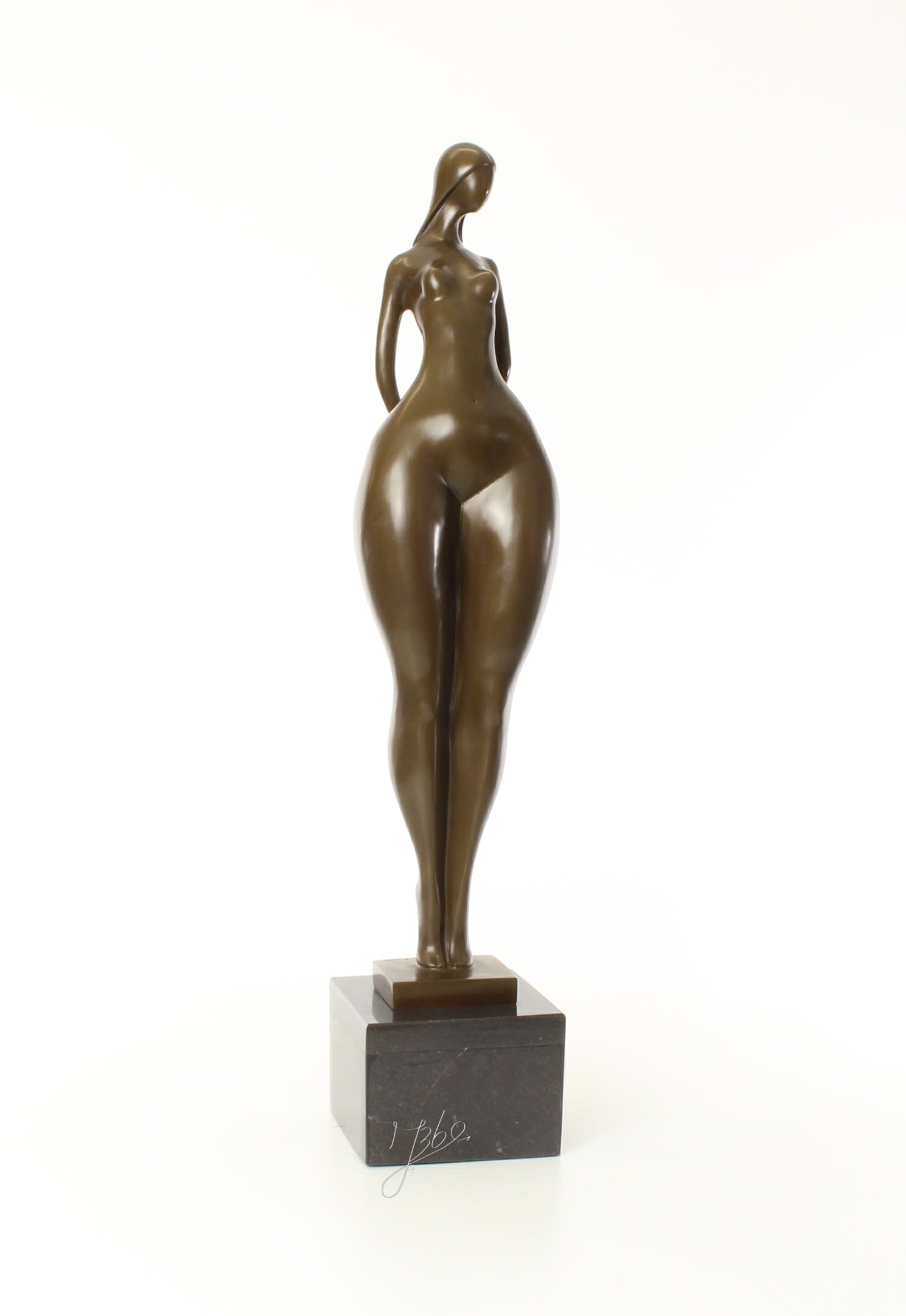 Vrouwelijk naakt – Bronzen sculptuur – 71,2 cm