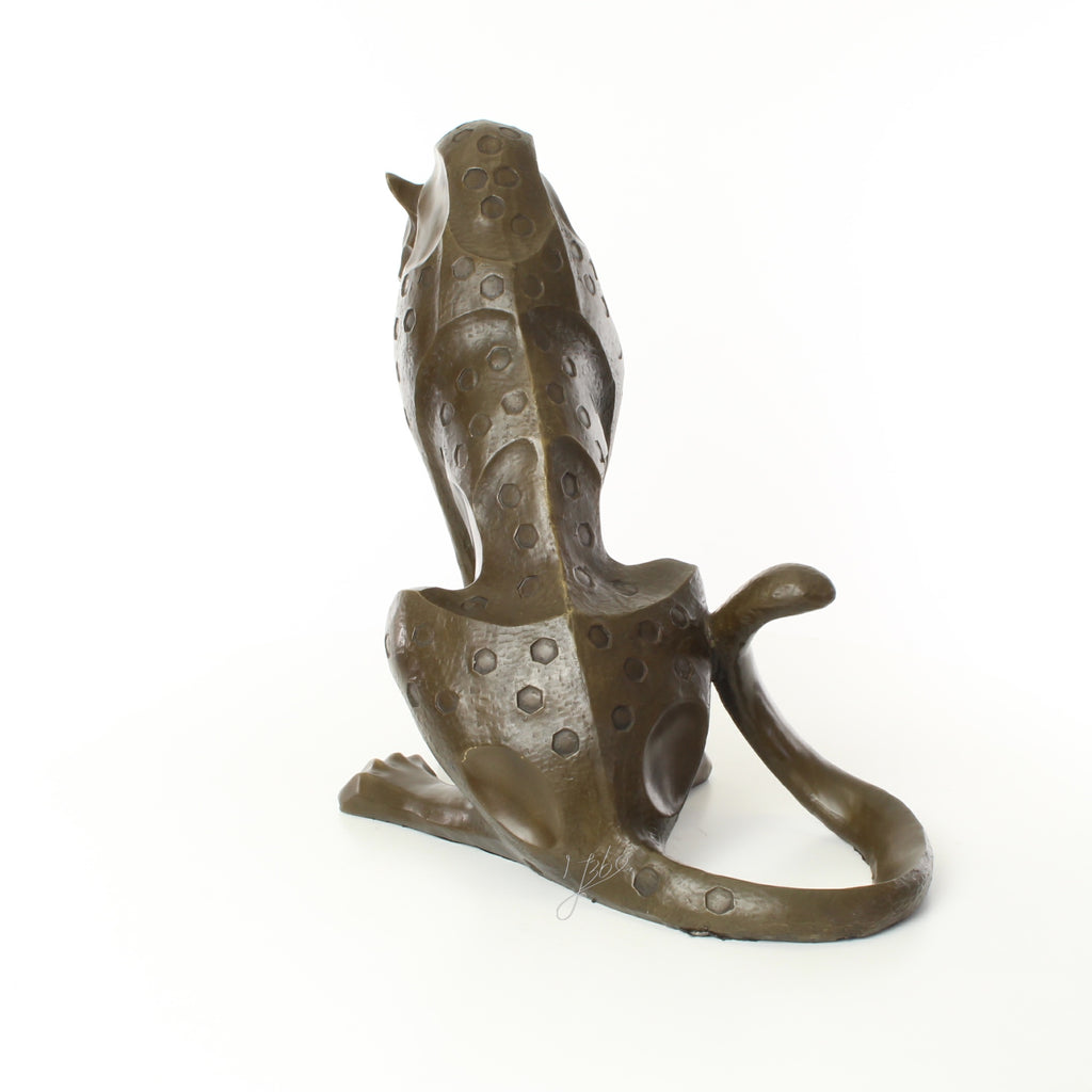 Bronzen jaguar – Modern sculptuur